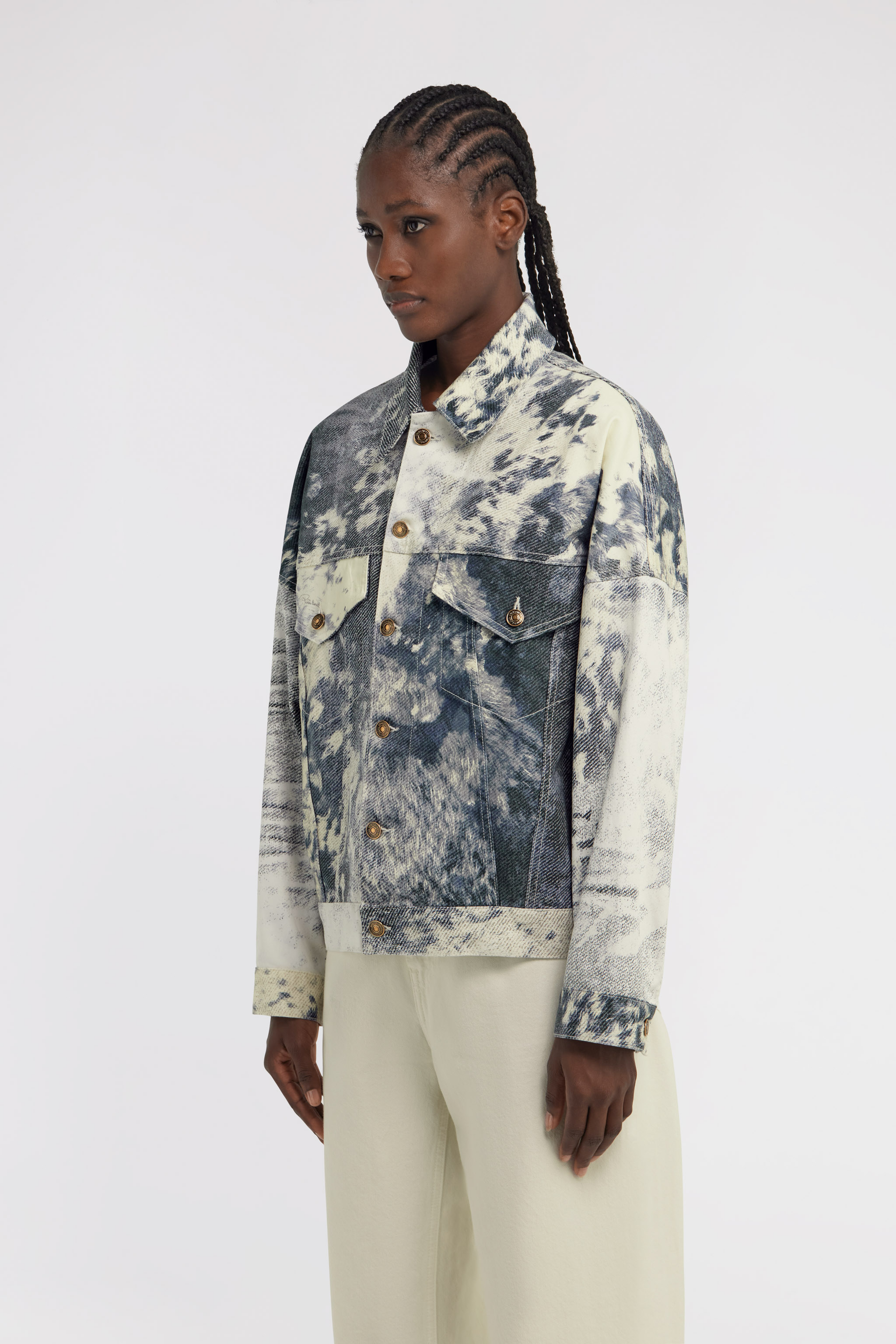 Roberto Cavalli Appaloosa Print Jacket In Blue