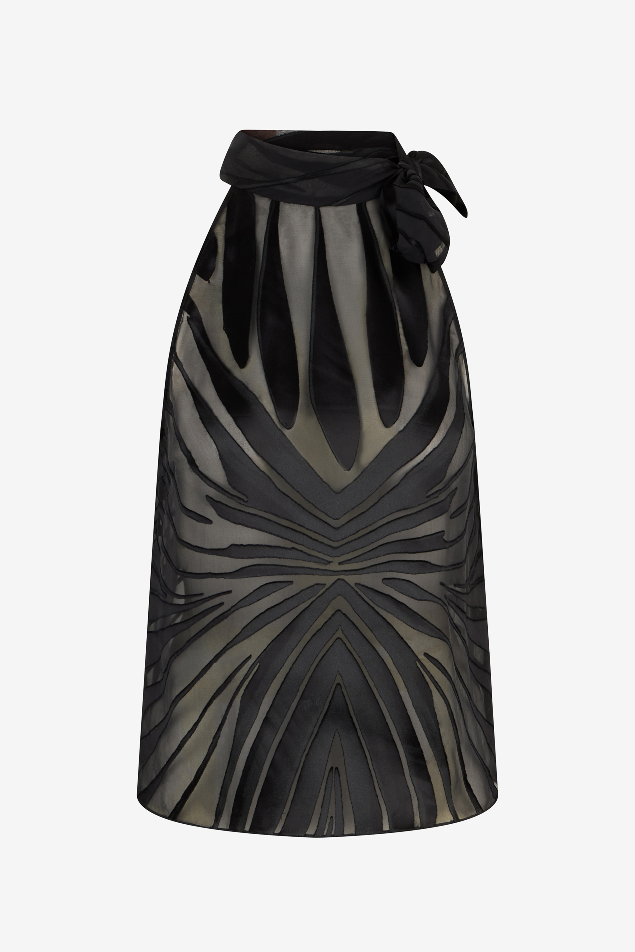 Roberto Cavalli Top With Ray Devoré Print