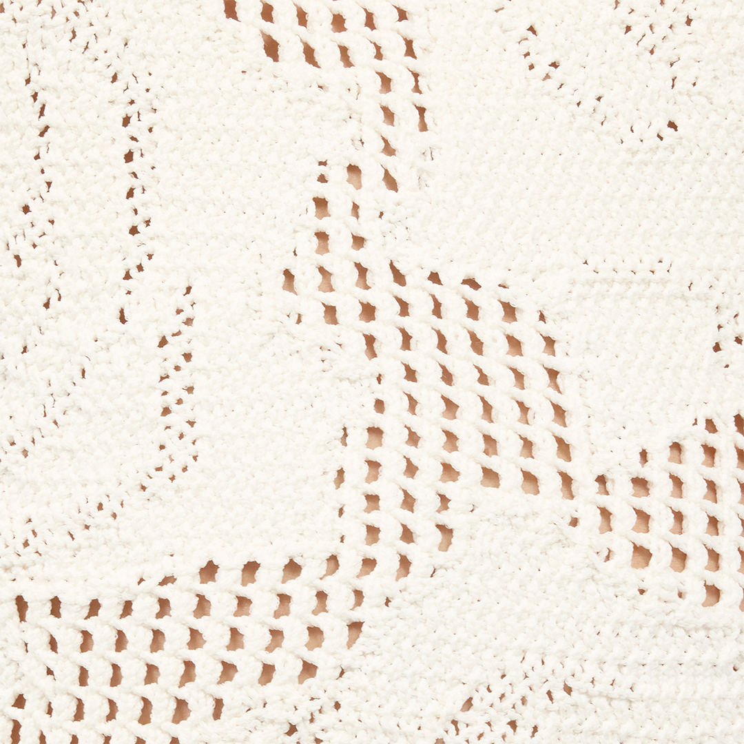 Roberto Cavalli Rose Cutout Top In Bianco 110602