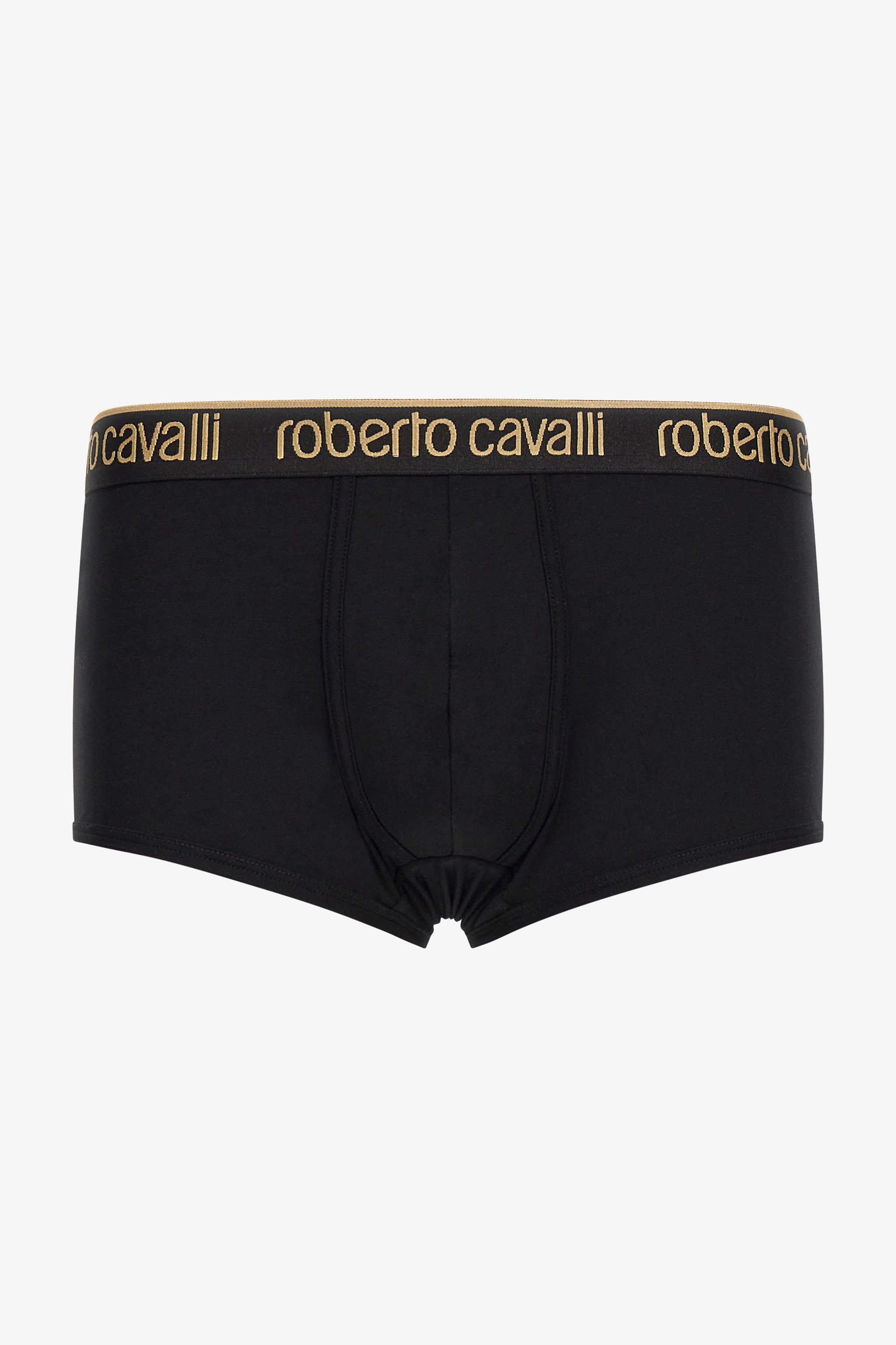 Roberto Cavalli Logo Boxer Shorts In Black