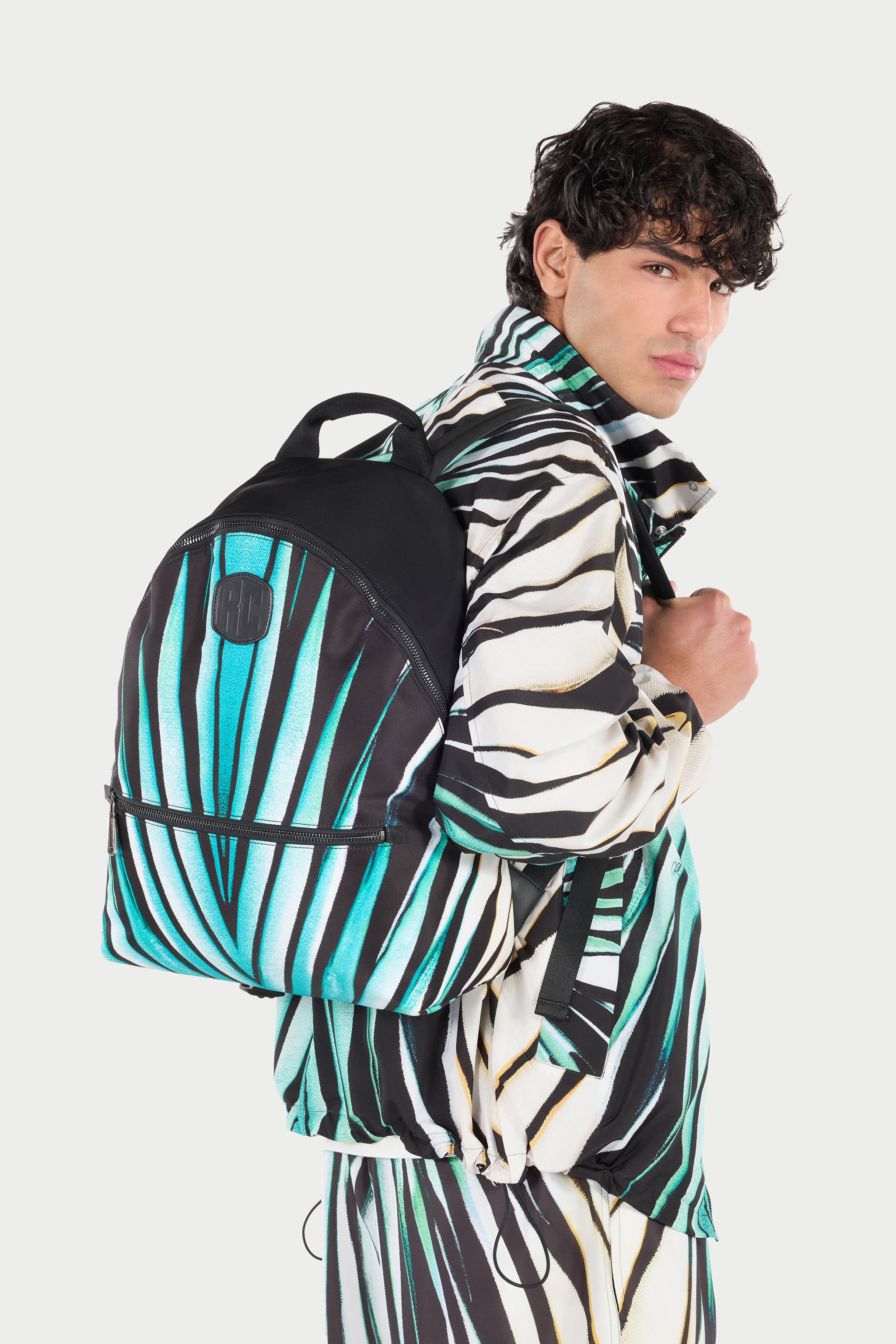 Ray Of Sea Print Backpack