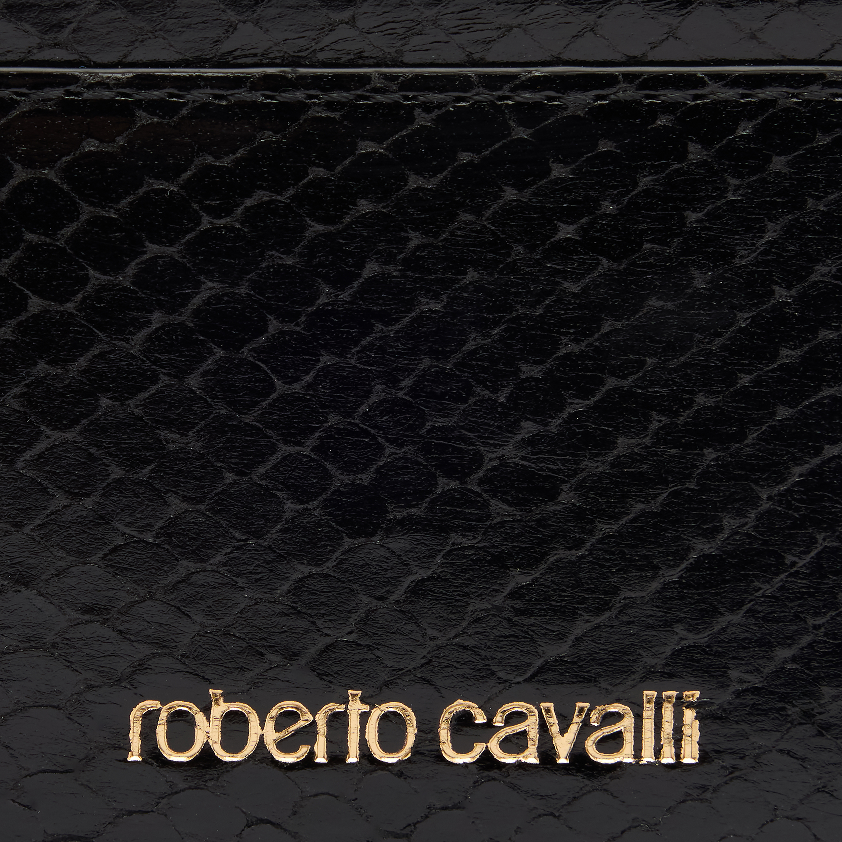 Shop Roberto Cavalli Geldbörse Mit Schlangen-print In Black