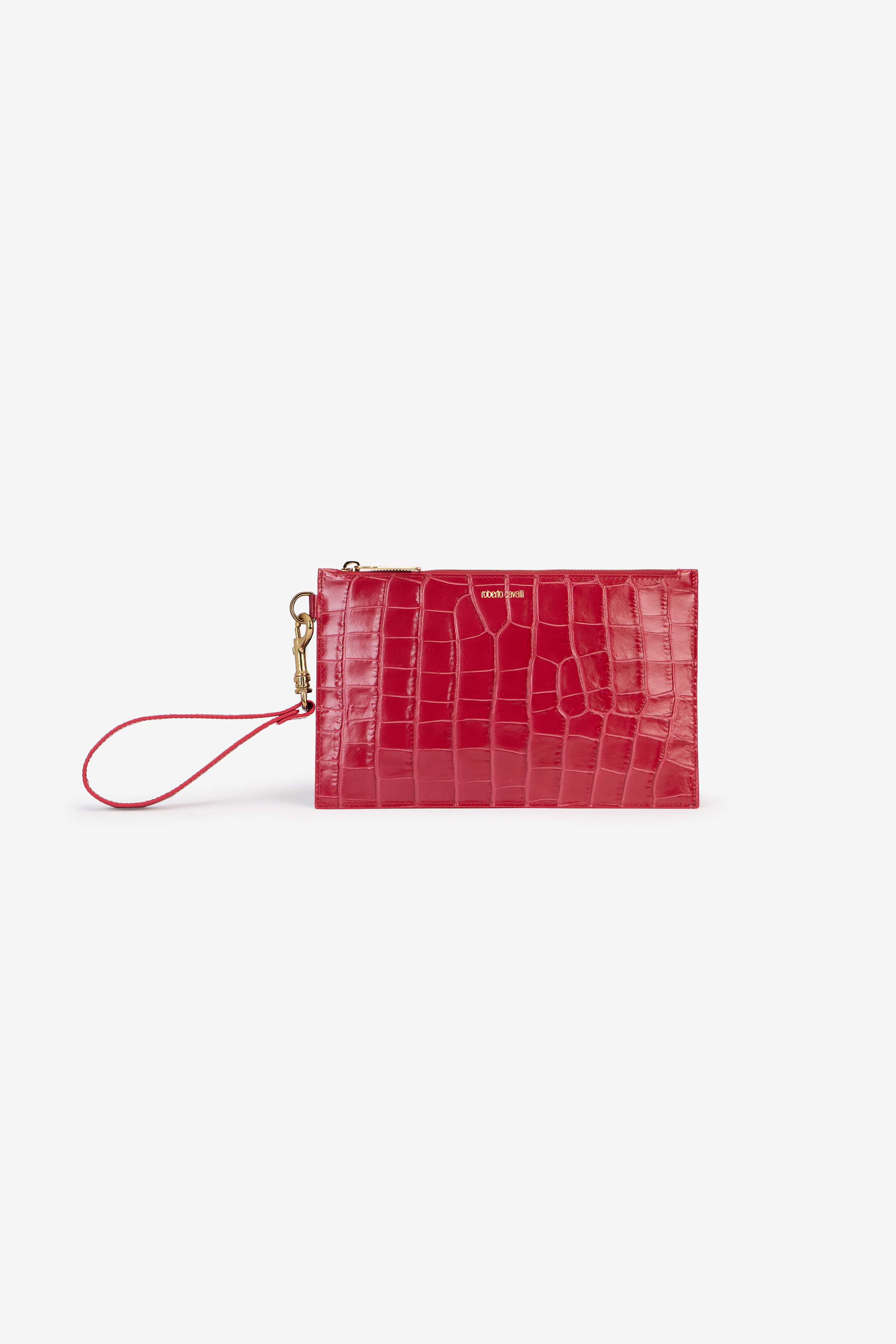 Roberto Cavalli Women's Antique Rose Crocodile-Effect Clutch - Antique Rose