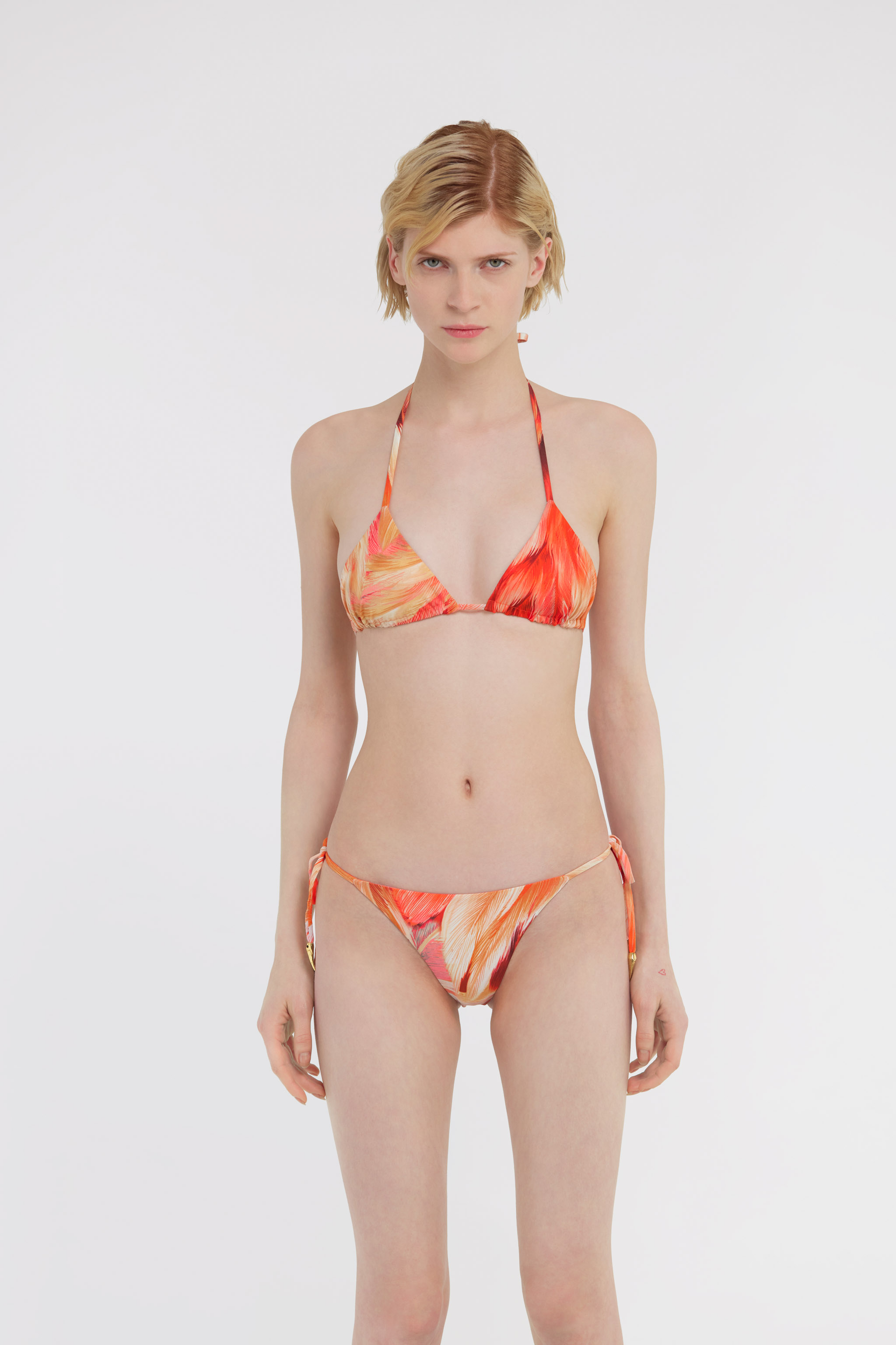 ROBERTO CAVALLI PLUMAGE PRINT BIKINI 
