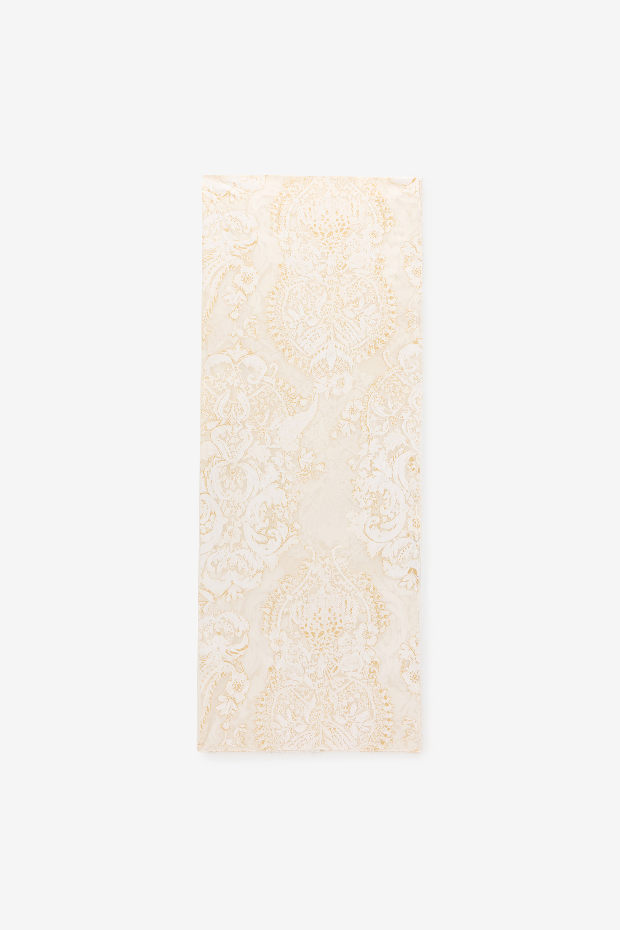 Roberto Cavalli Women's White Ornamental Print Stole - Scarves & Silks