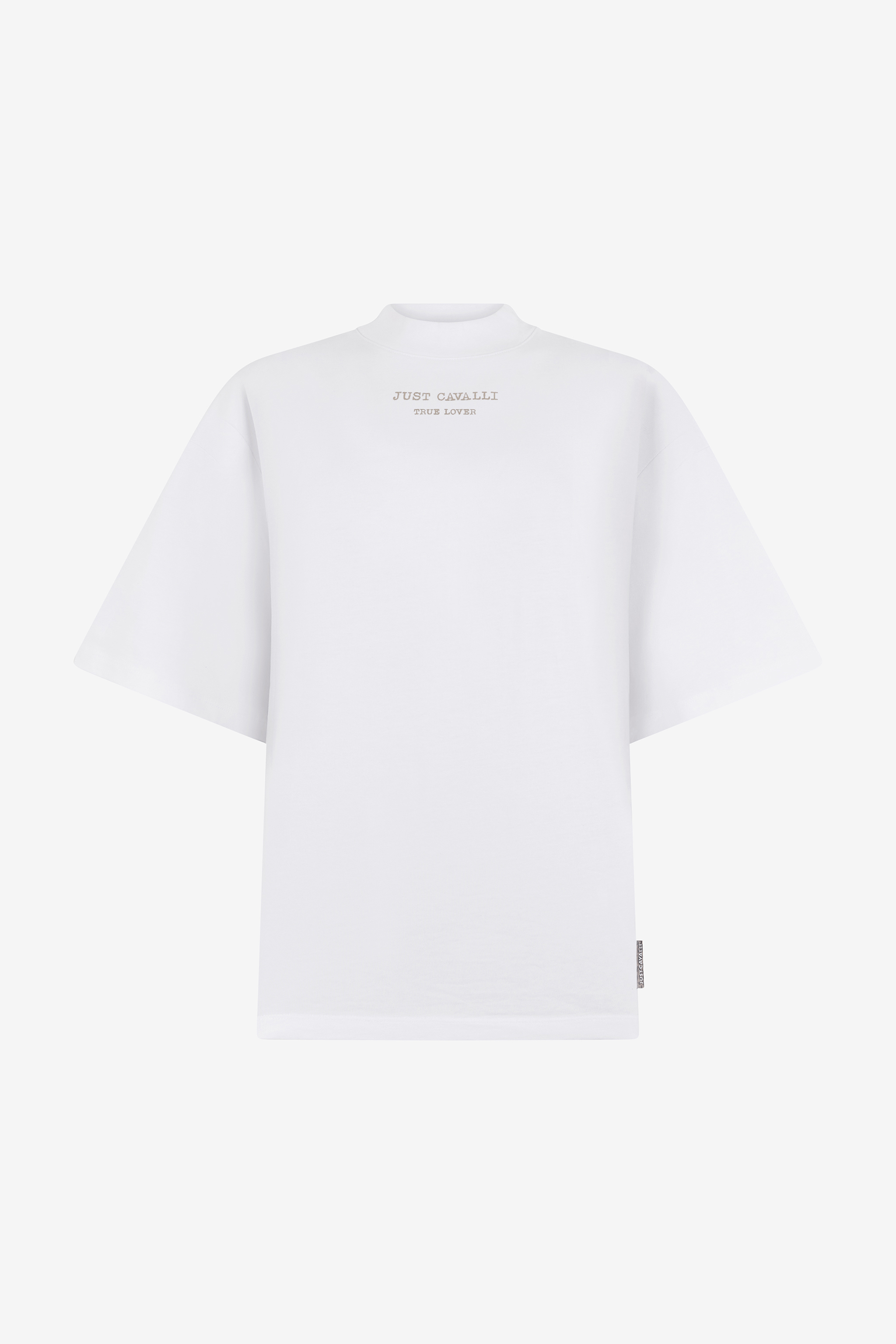 Roberto Cavalli White T-shirt With Front Print In White
