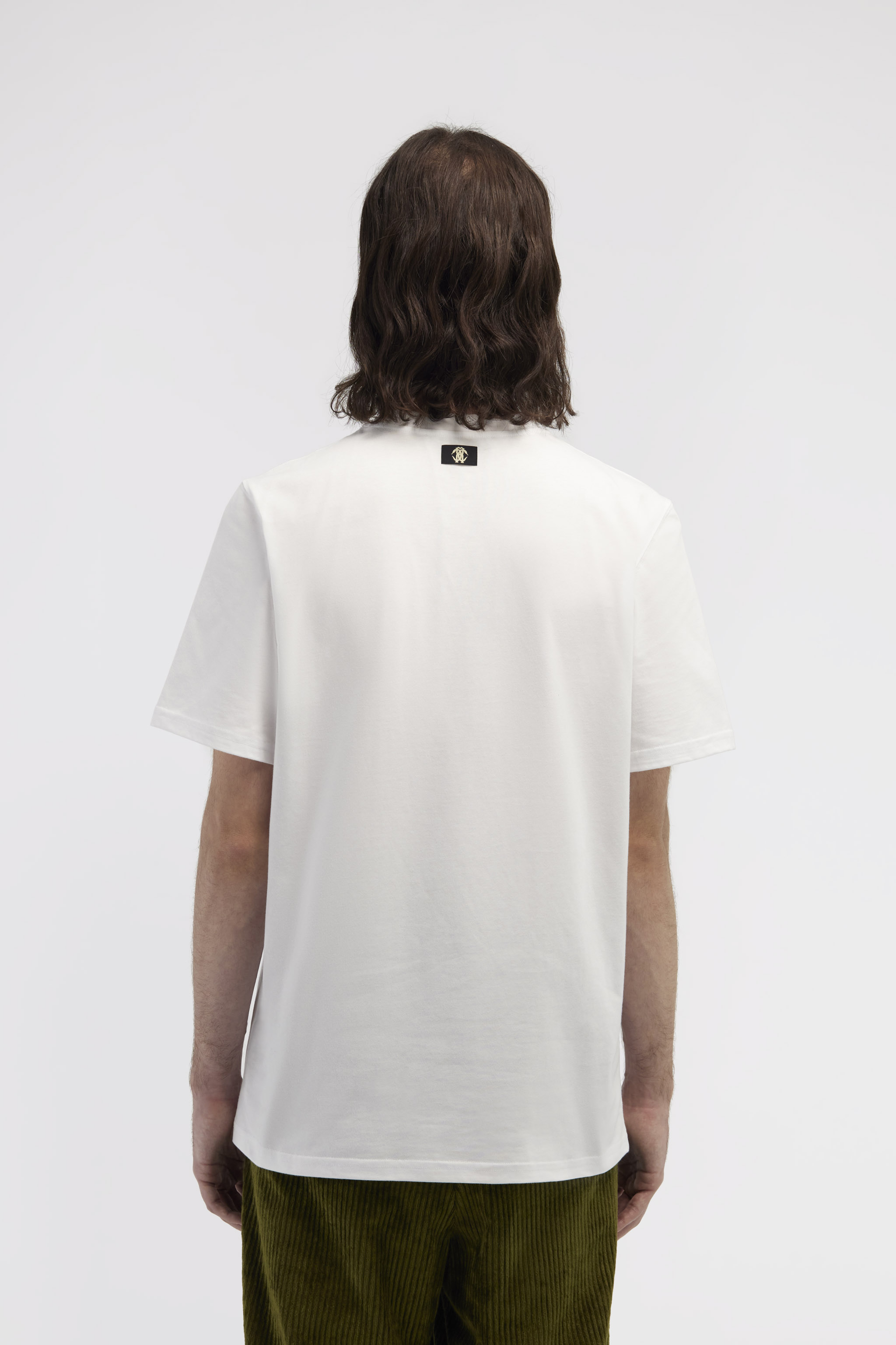 Roberto Cavalli Monogram-embroidered Cotton T-shirt In White