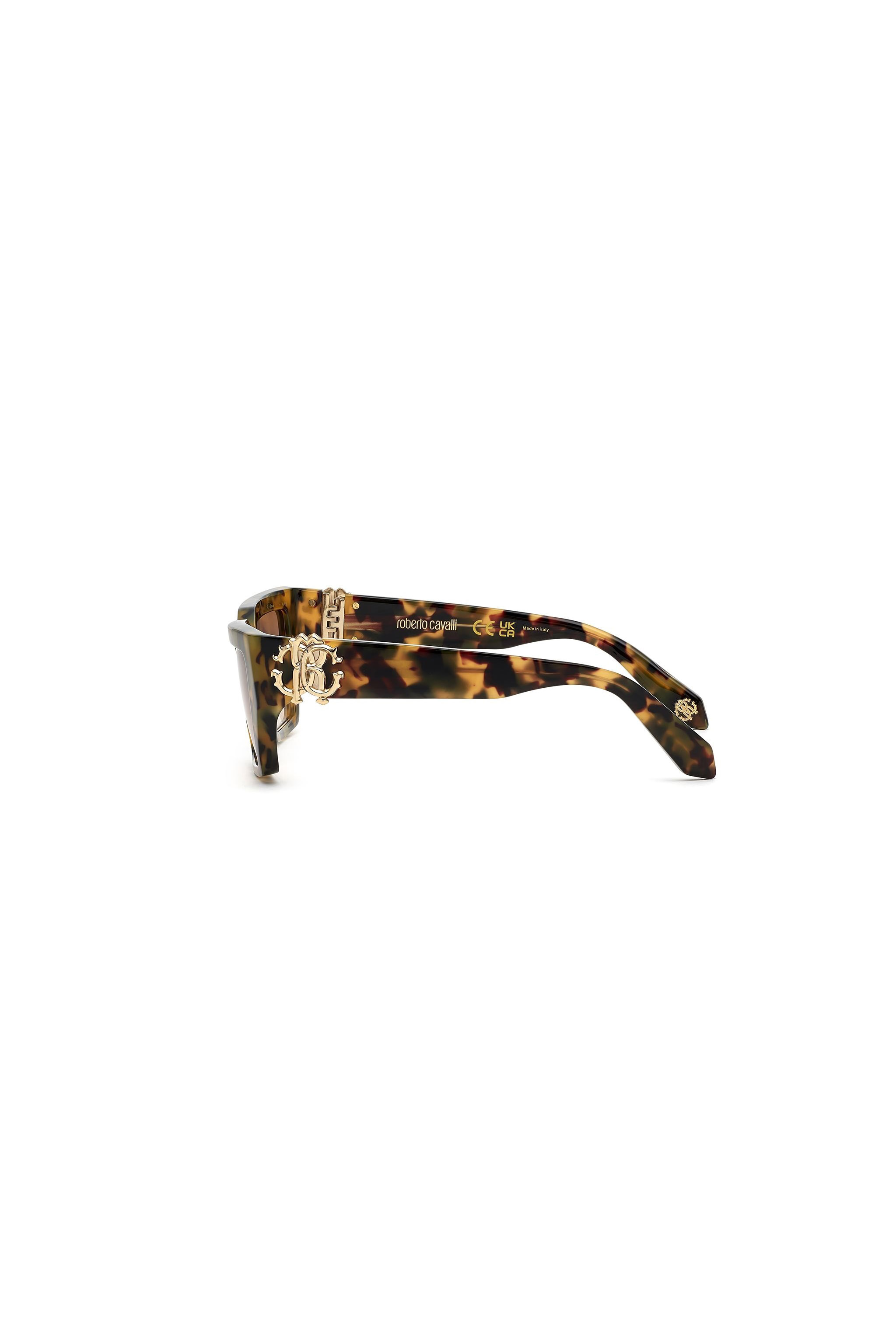  Roberto Cavalli Roberto Cavalli Sunglasses Monogram Collection -  Sunglasses Shiny Vintage Havana Unica 