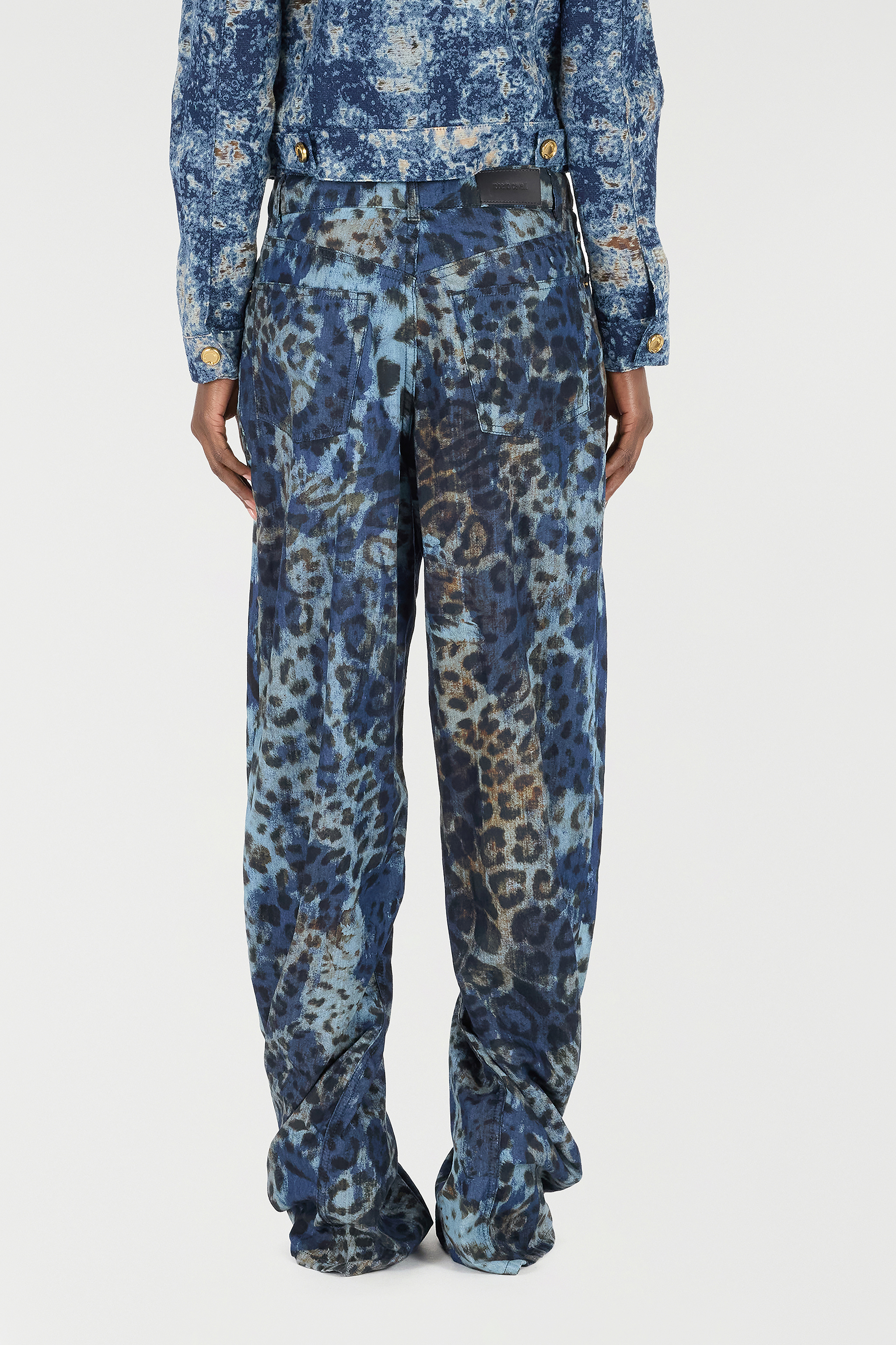 Jeans With Jaguar Skin Print