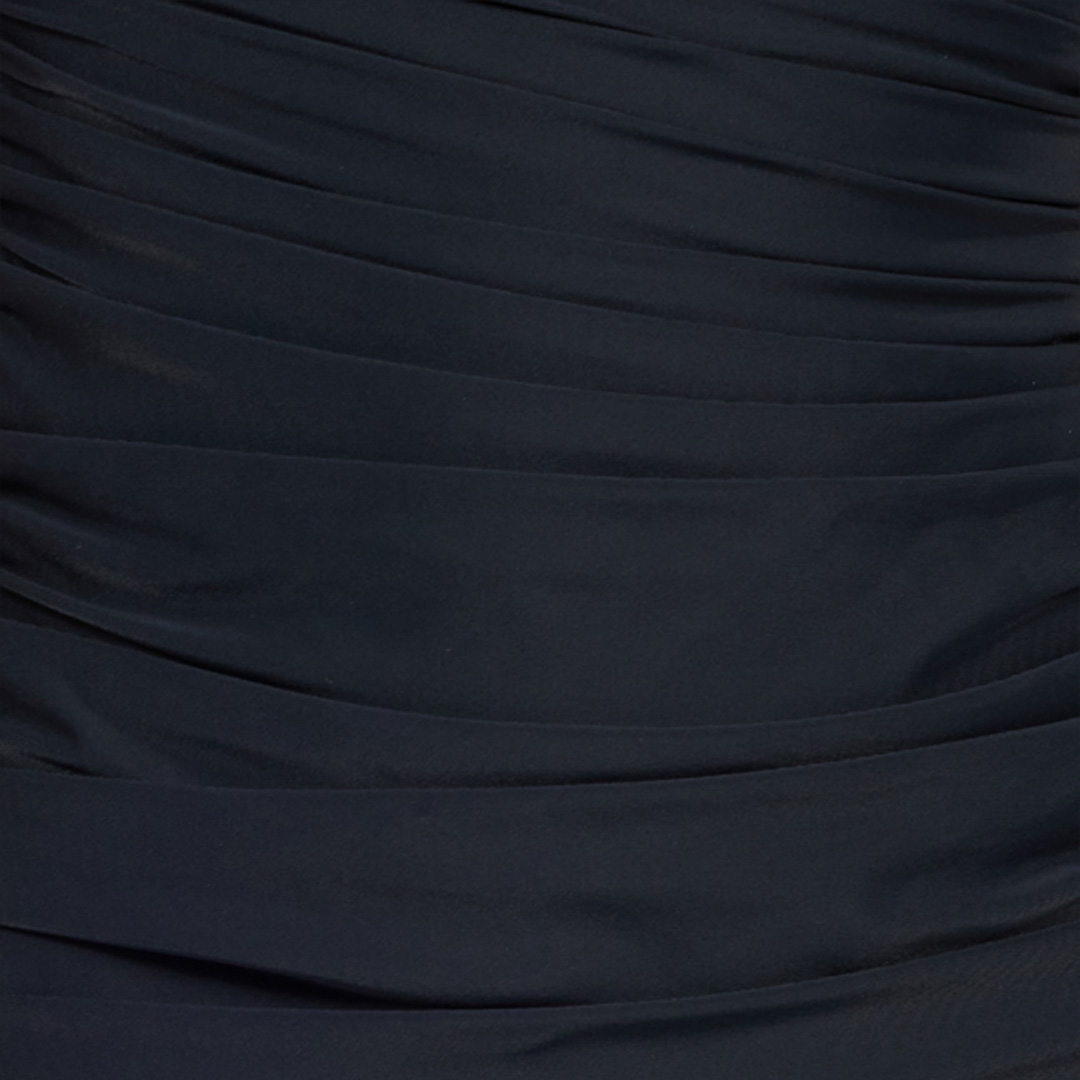 Black Mini Dress With Ruffles