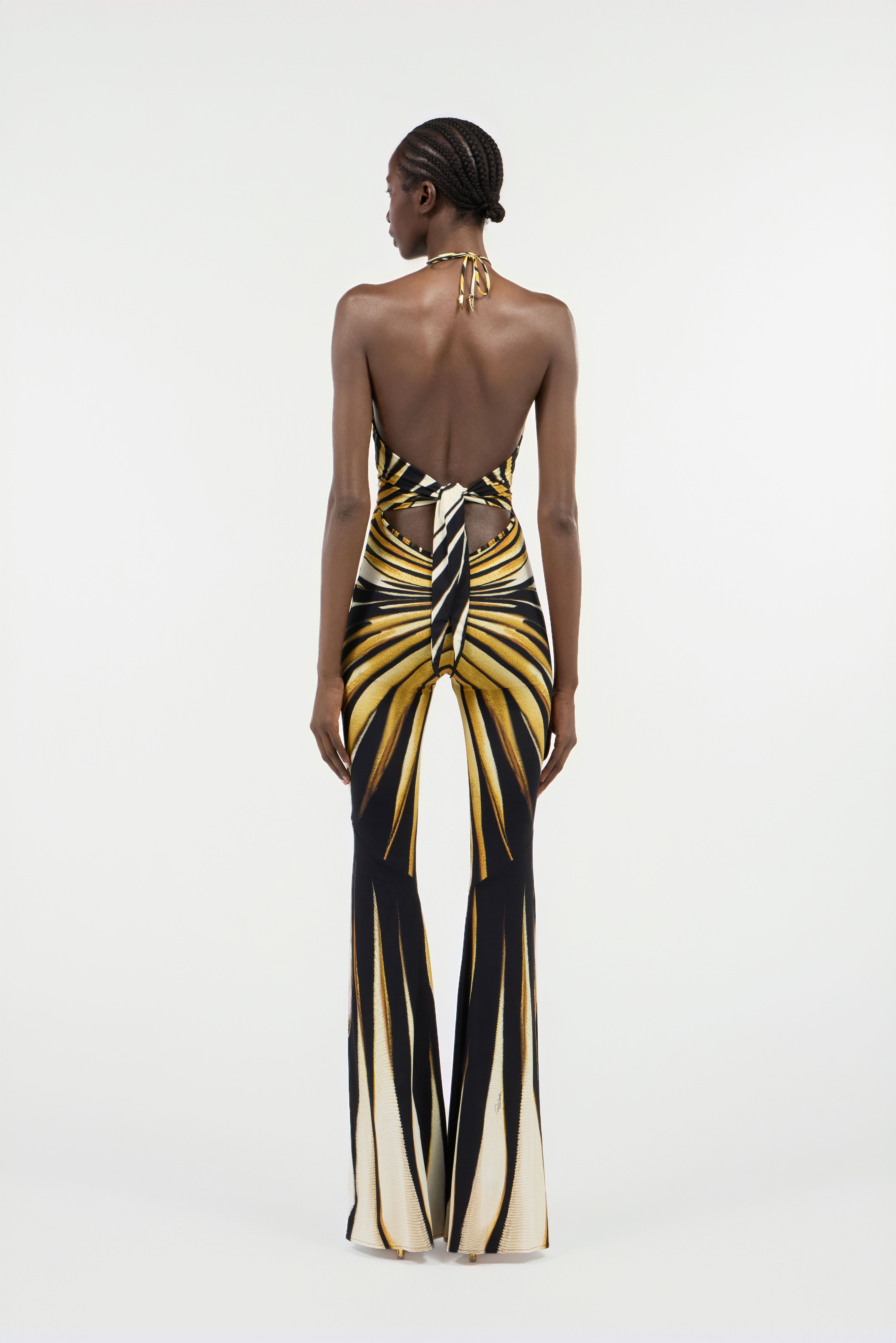 Ray Of Gold Print Jumpsuit