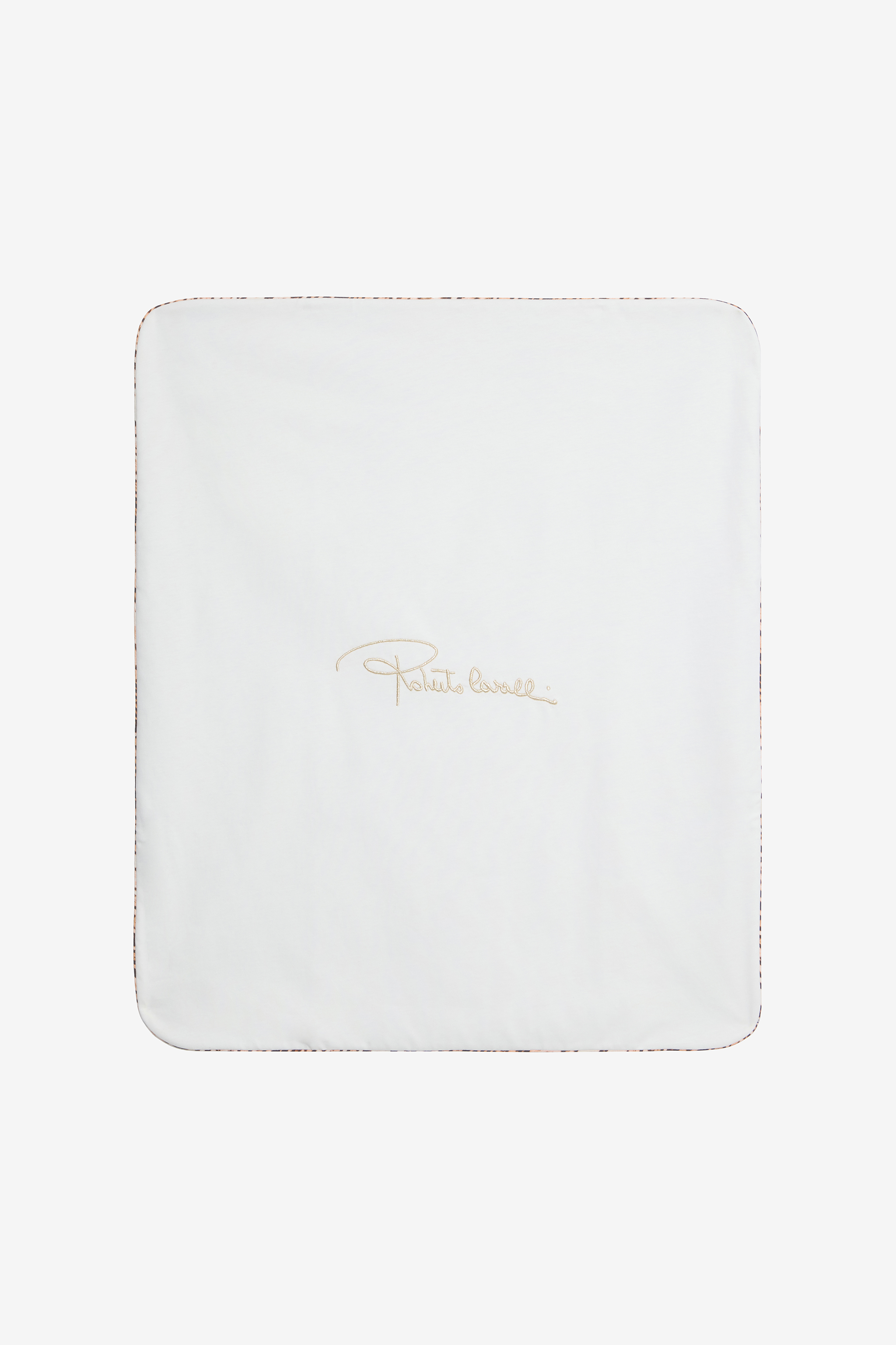 Roberto Cavalli Blanket With Jaguar Skin Print In Brown