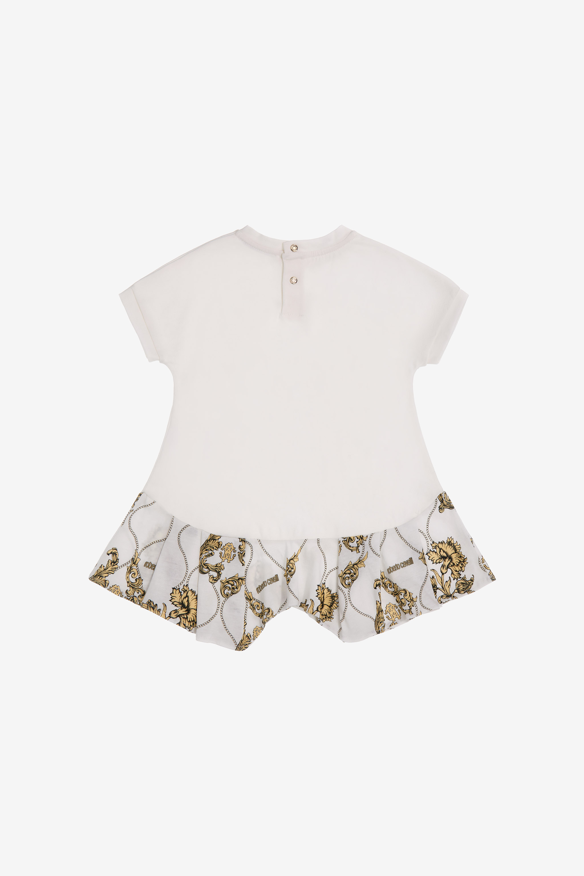 Roberto Cavalli Printed Romper In White