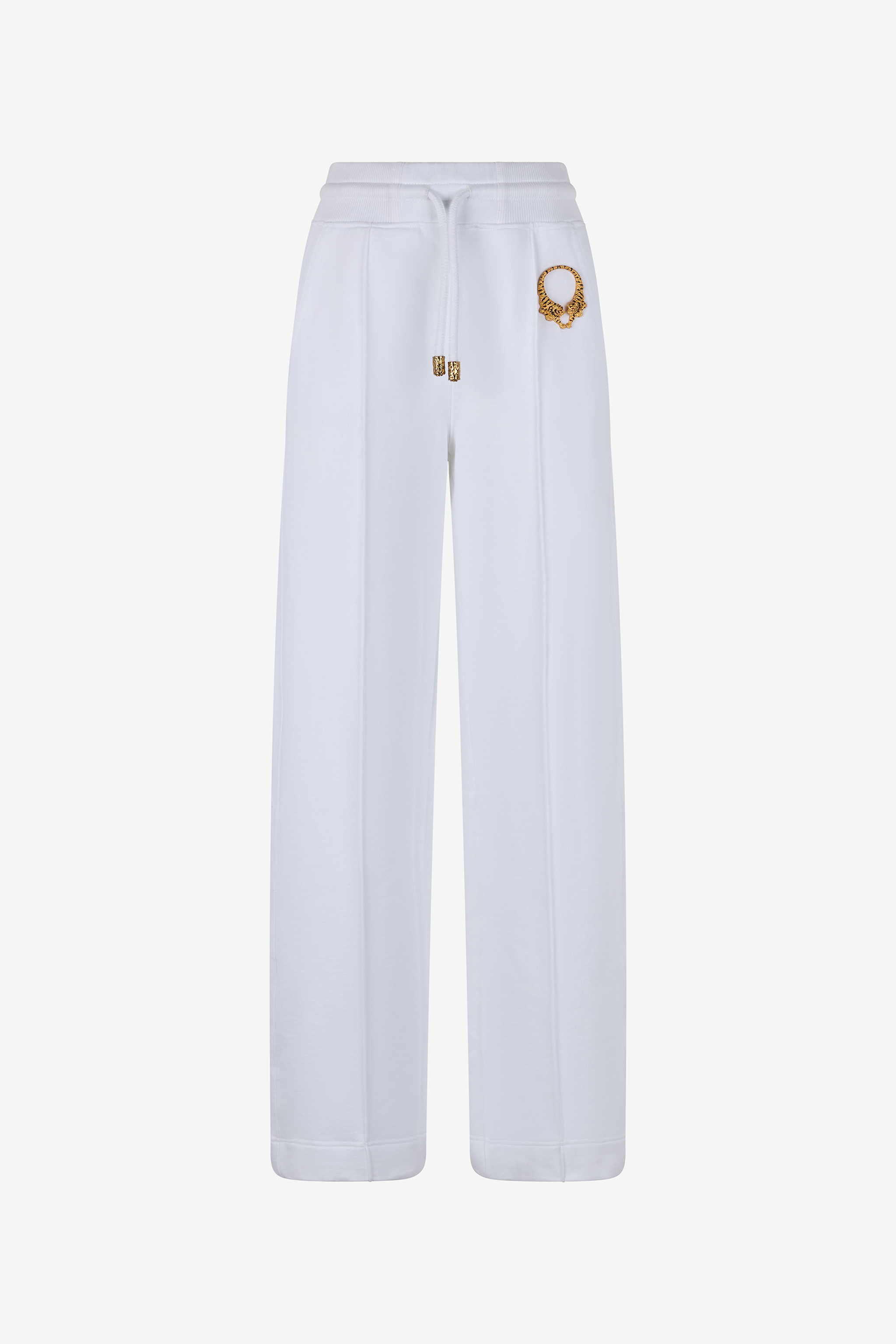 Roberto Cavalli Women's White Roar Trousers - Trousers & Shorts