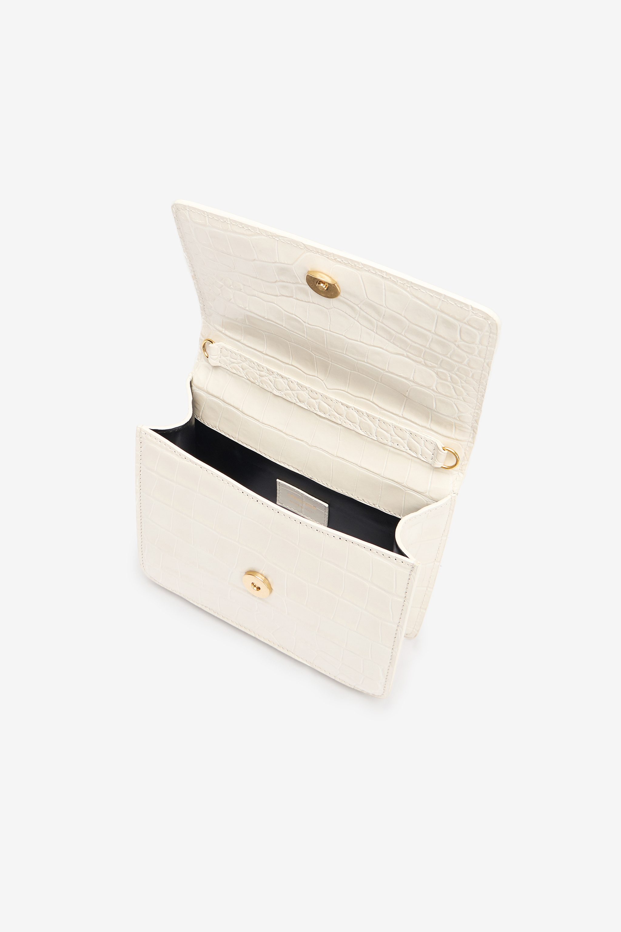 Roberto Cavalli Medium Roar Bag In Off White