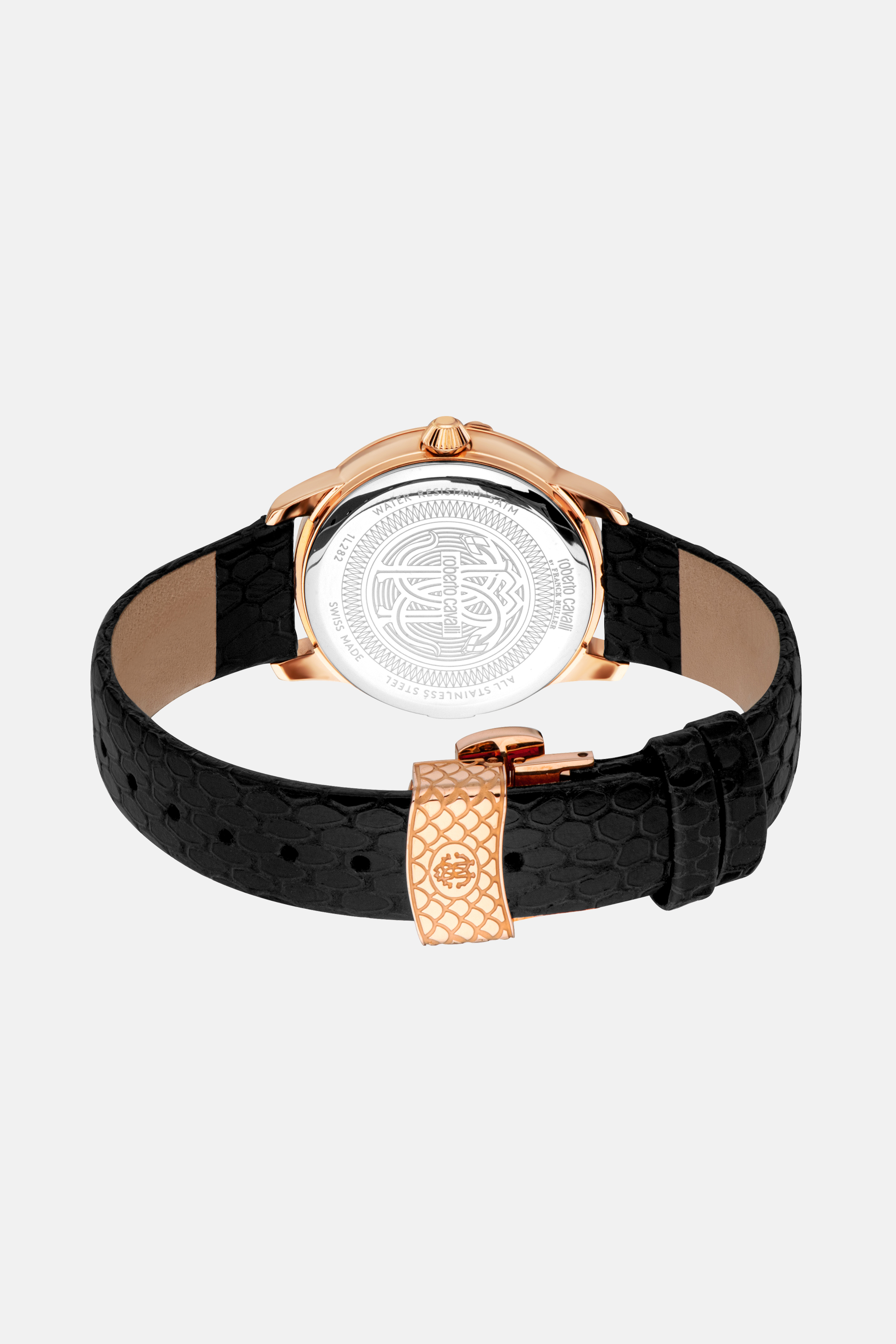  Roberto Cavalli Roberto Cavalli By Franck Muller Snake Core Watch - Female Watches Rose Gold Black Unica 