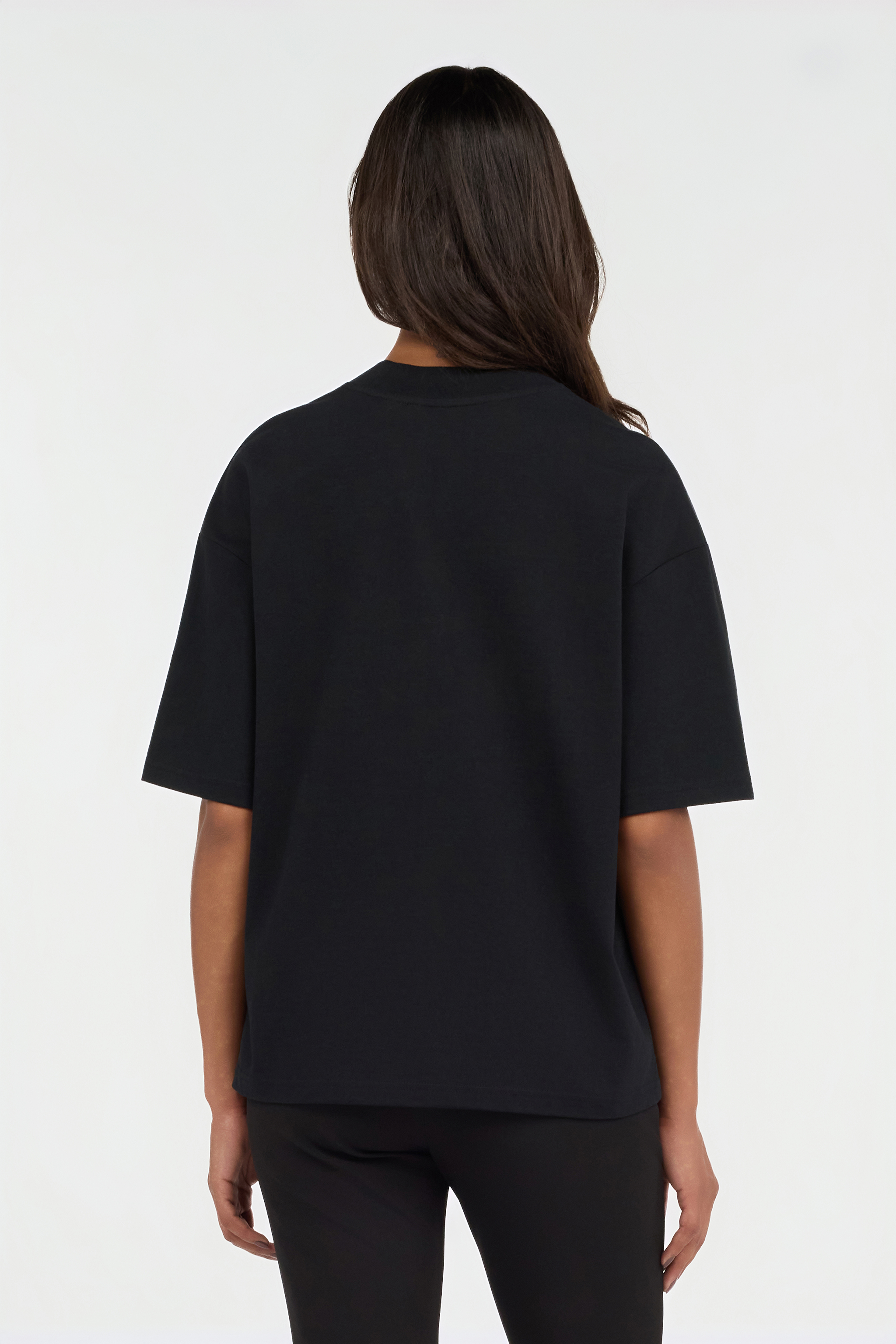 Roberto Cavalli Just Cavalli Black T-shirt With Rhinestone Logo In Black