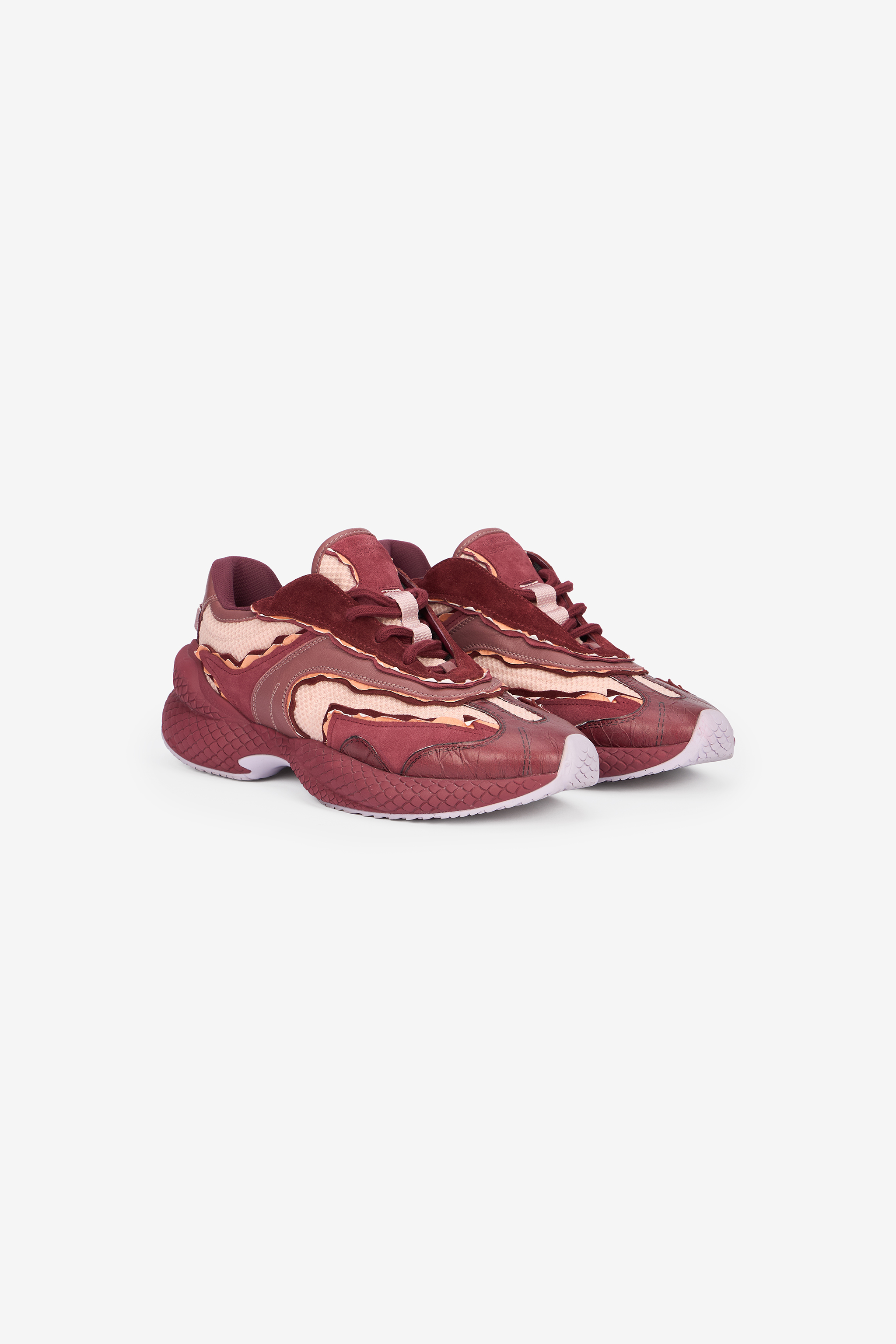 Roberto Cavalli Women's Purple Serpentine Sneaker - Sneakers