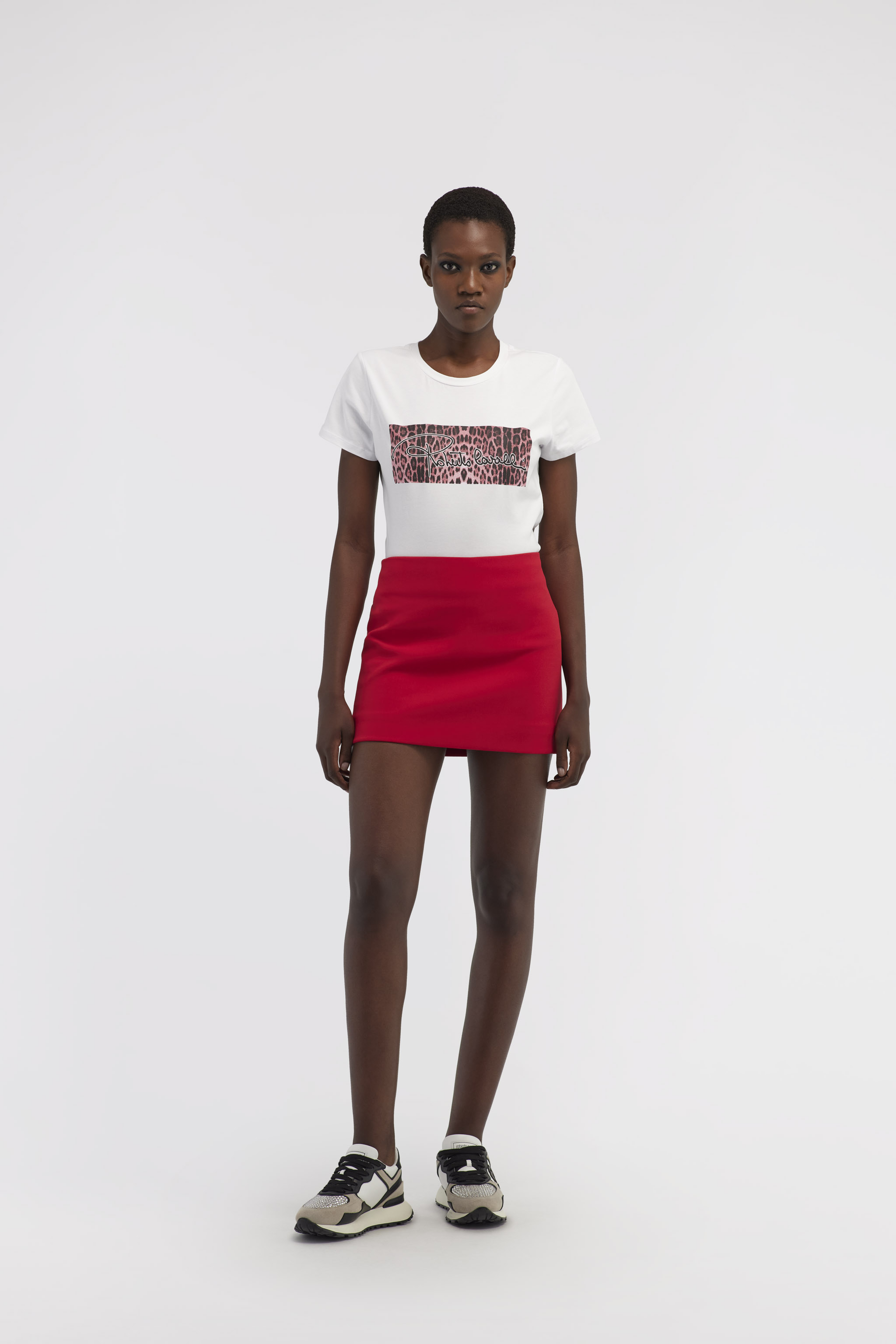 ROBERTO CAVALLI T-SHIRT WITH LOGO