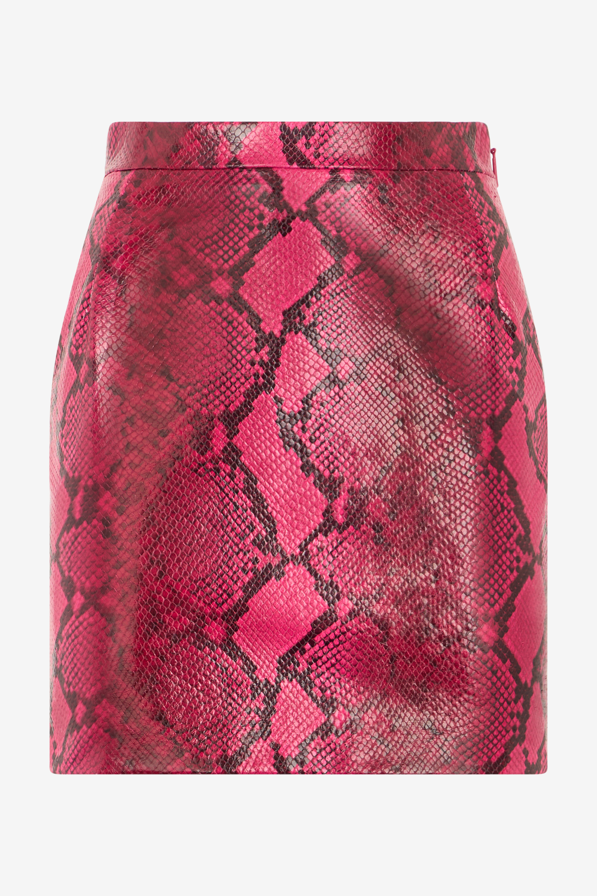 Roberto Cavalli Minirock Mit Schlangenprint In Fuchsia