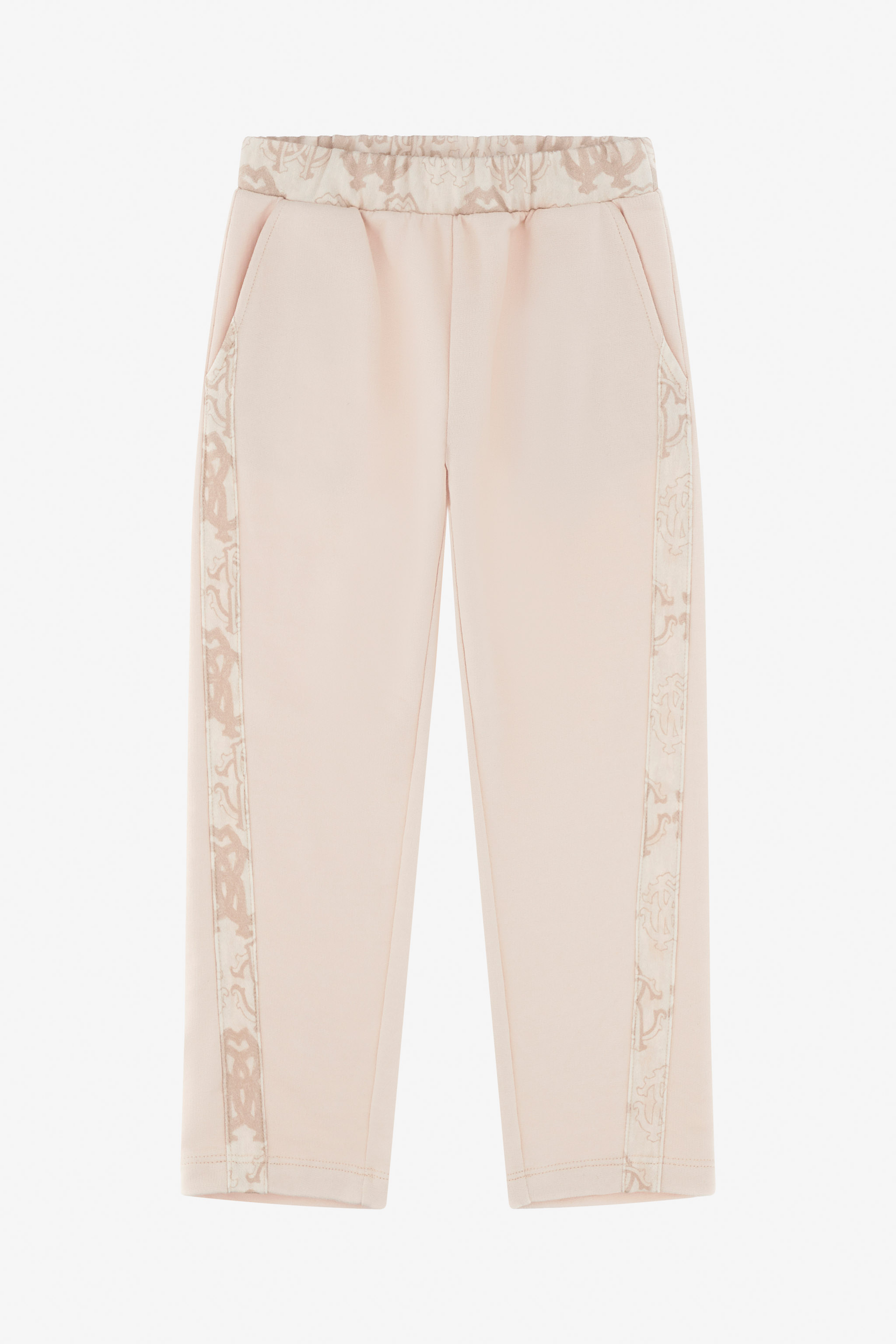 Roberto Cavalli Rc Logo Pants In Light Brown