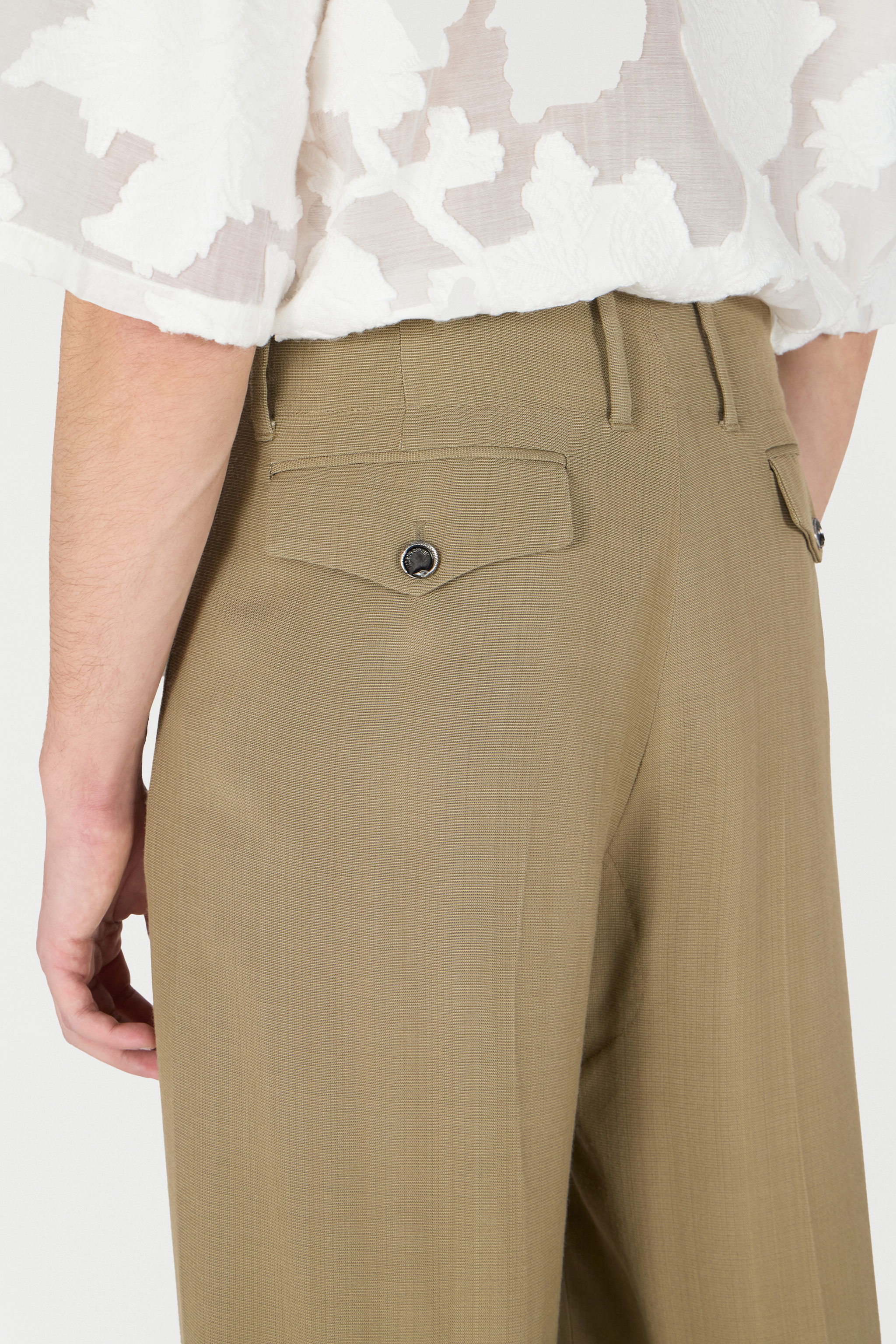 Roberto Cavalli Palazzo Pants With Pleat Detail In Brown