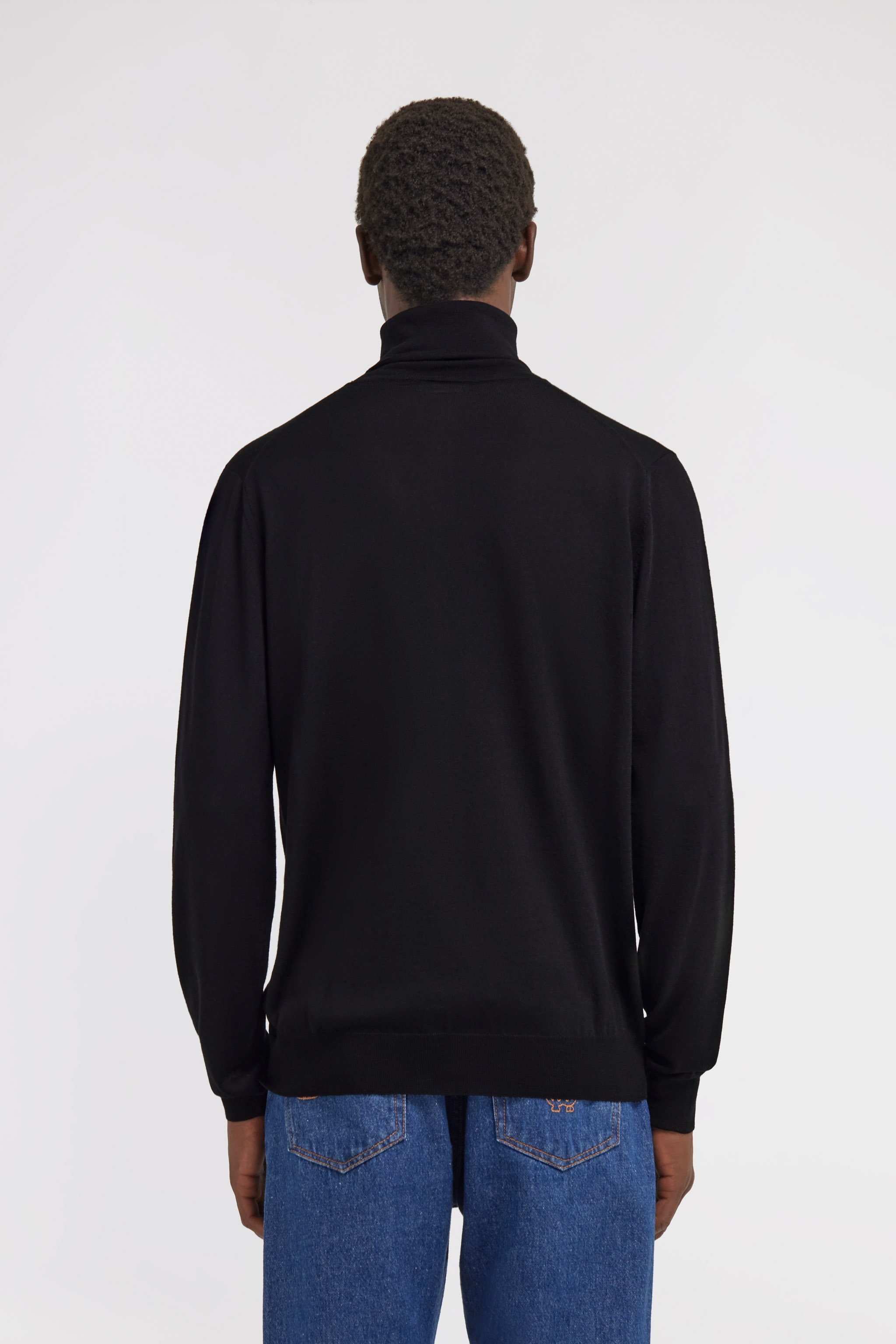 Roberto Cavalli Regular Turtleneck Sweater In Black