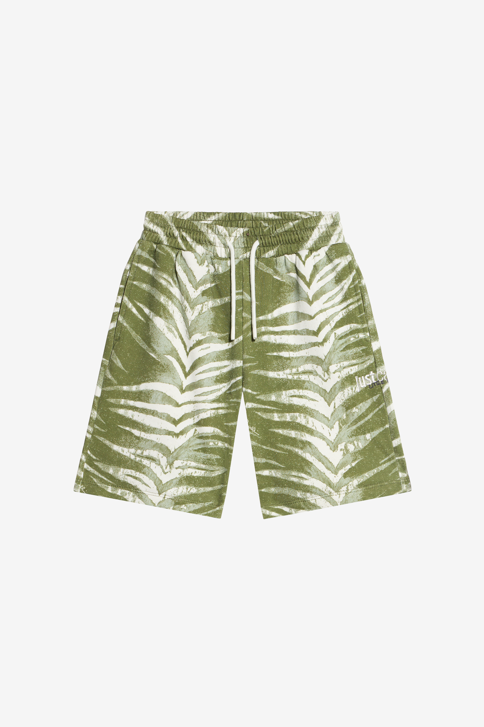 Roberto Cavalli Boys Green Shorts Zebra Print - Ready To Wear Zebra
