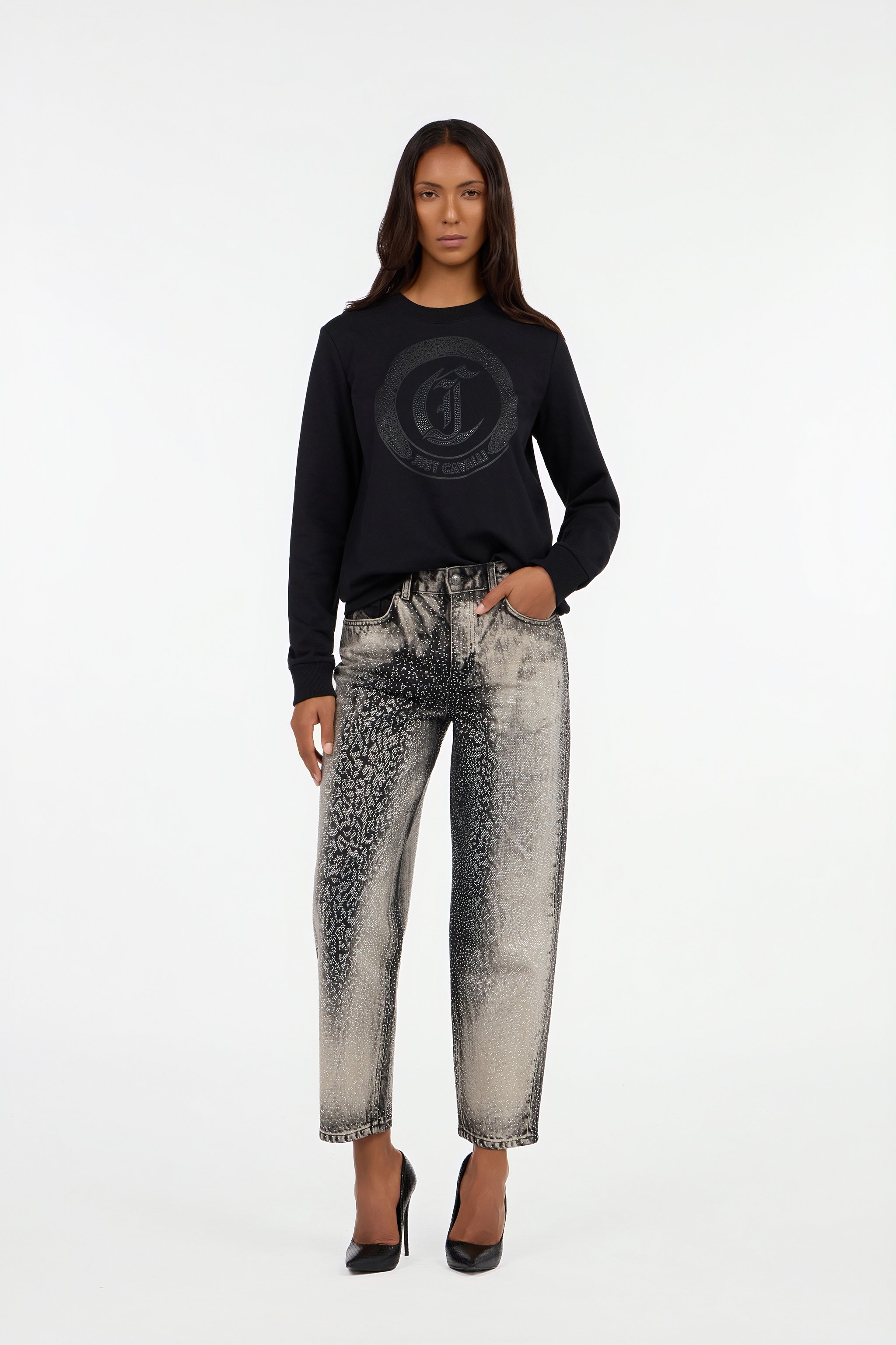 Roberto Cavalli - Female Clothing Black L In Black