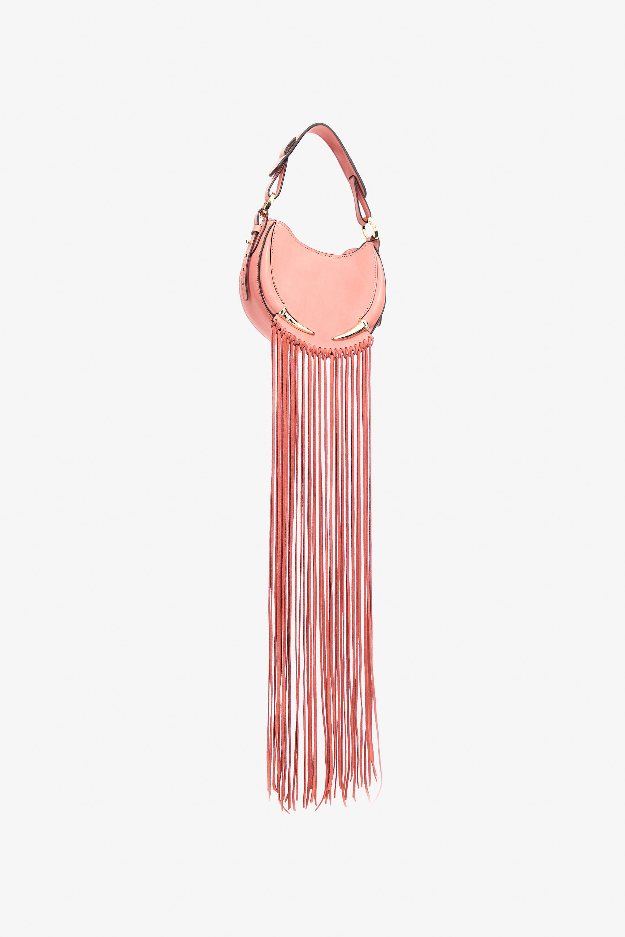 ROBERTO CAVALLI FANG BAG SHOULDER BAG WITH FRINGES 