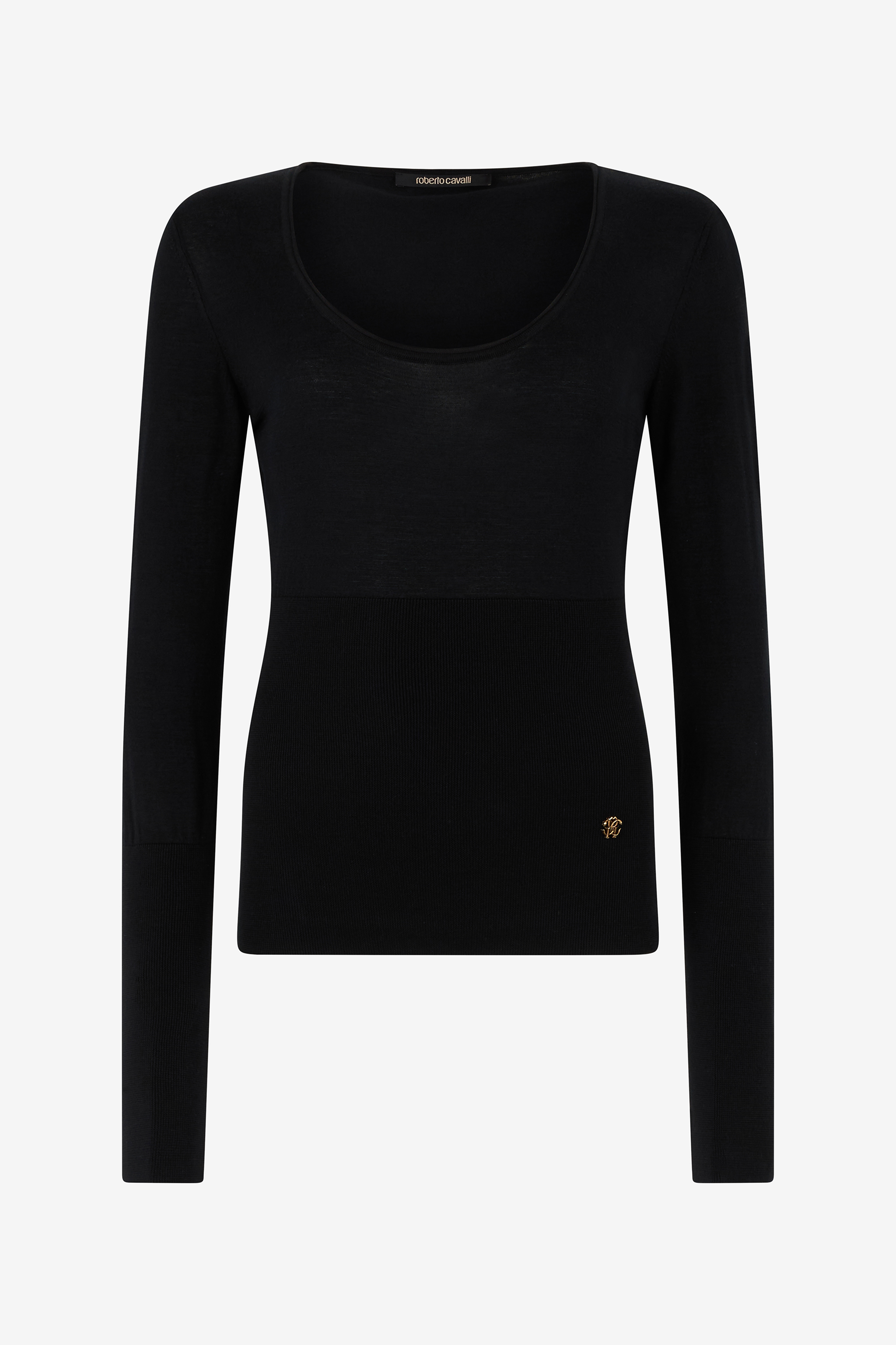 Roberto Cavalli Long-sleeve Sweater In Black