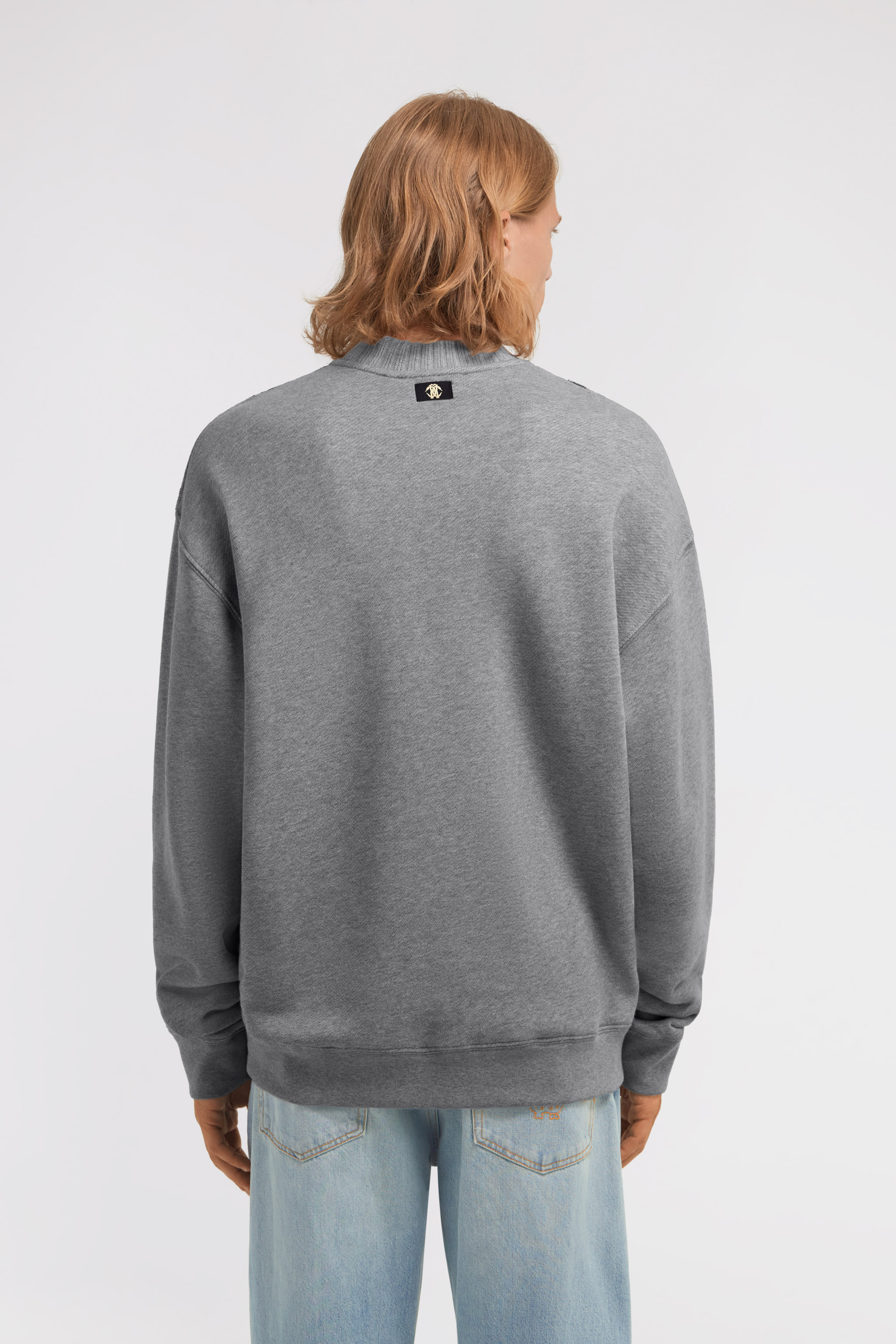 Roberto Cavalli Zebra Print Sweatshirt In Gray