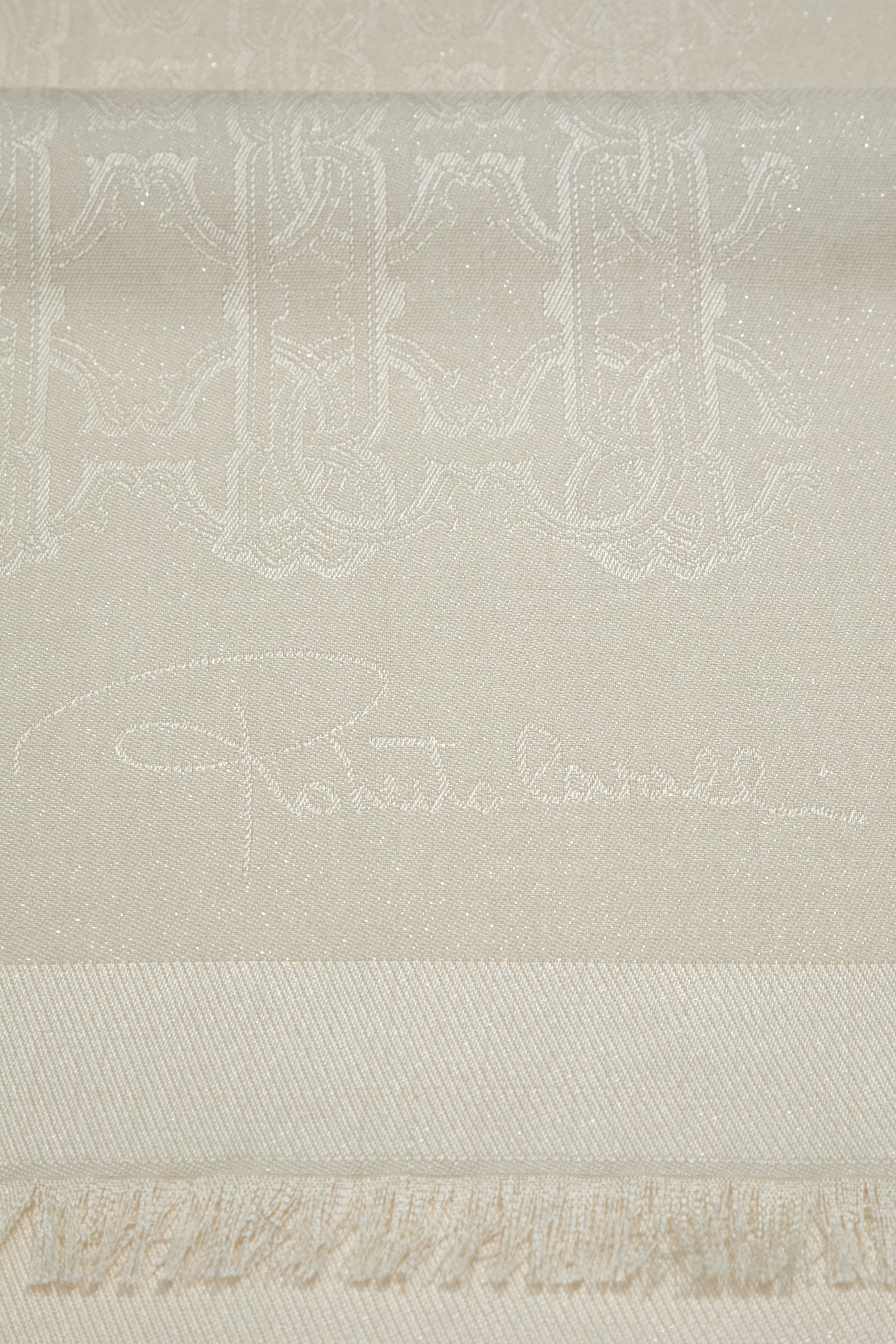ROBERTO CAVALLI ROBERTO CAVALLI SHAWL WITH RC MONOGRAM PRINT