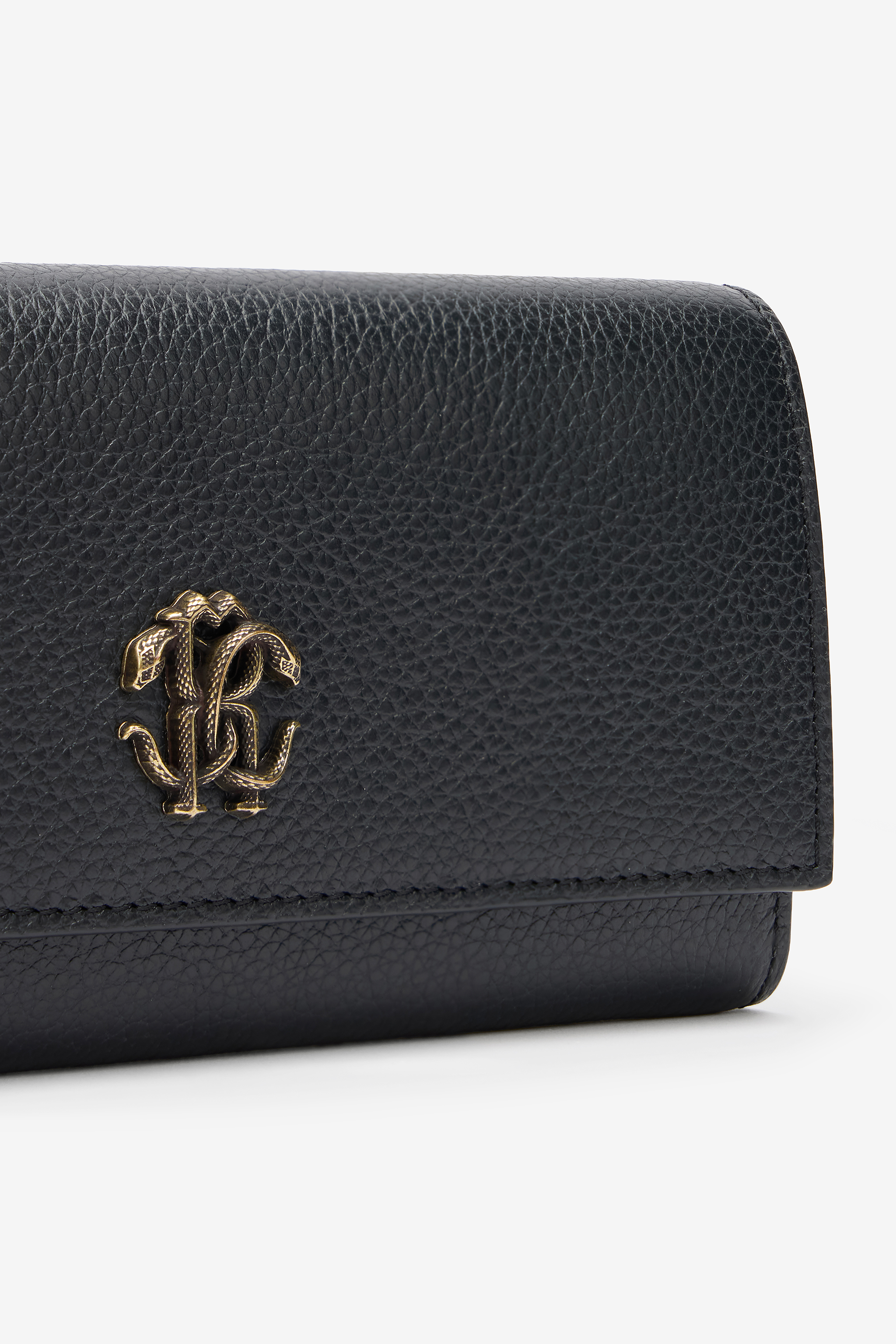 Black Wallet On Chain with Monogram RC