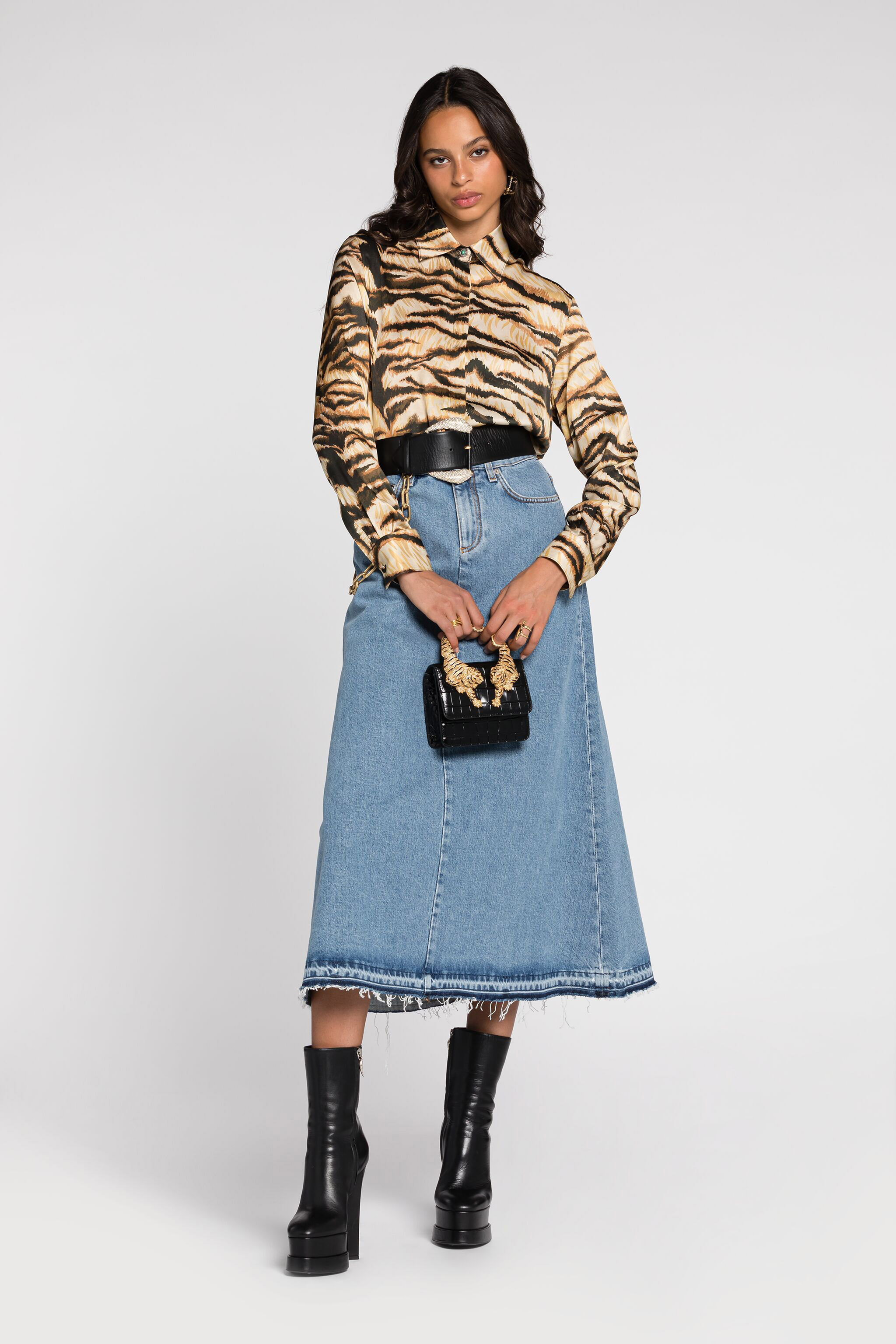 ROBERTO CAVALLI FREEDOM SILK SHIRT 
