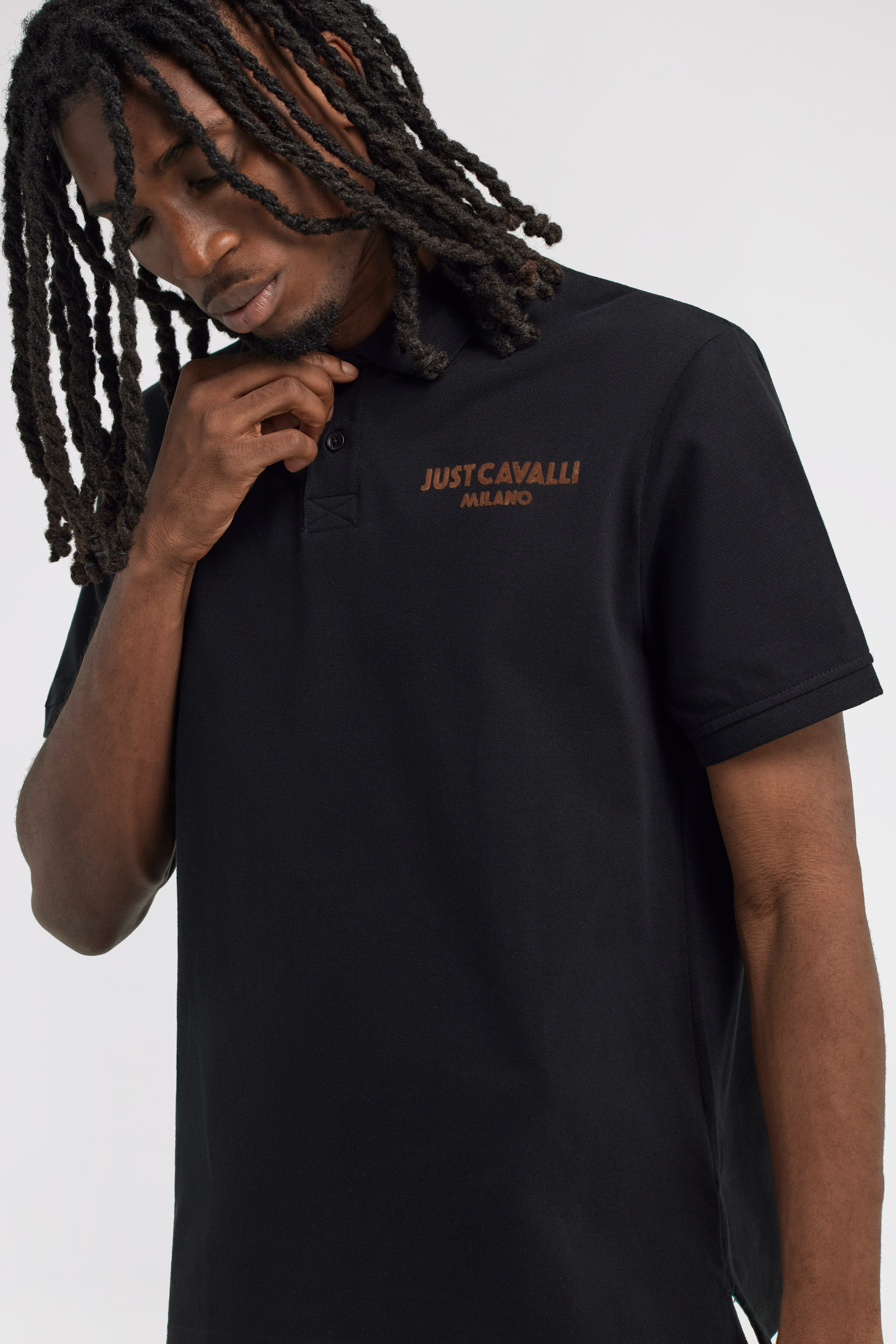 Roberto Cavalli Just Cavalli Polo In Black