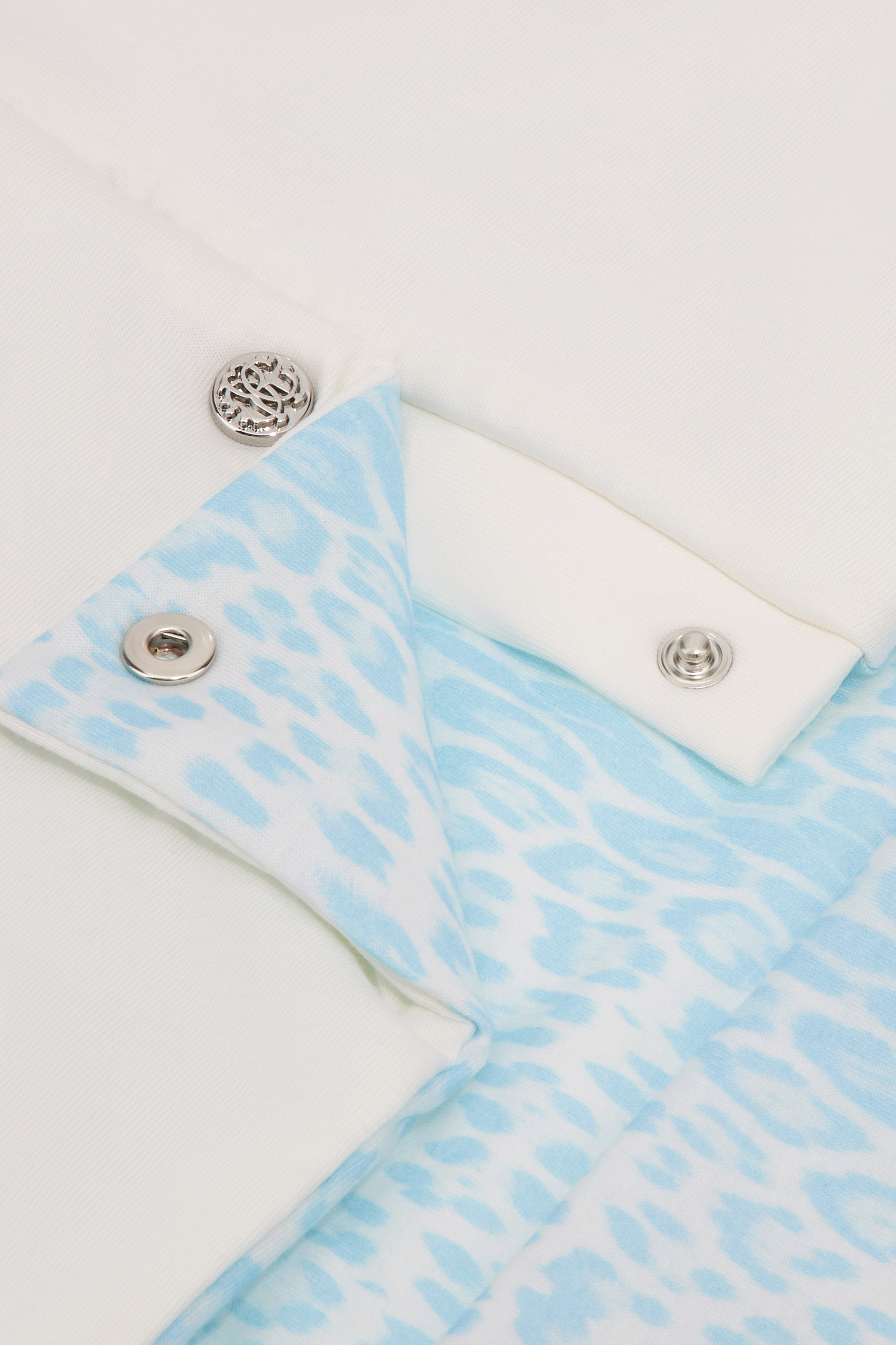  Roberto Cavalli Sleeping Bag With Jaguar Skin Print And Blue Leopard -  Ready To Wear Baby Blue Unica 