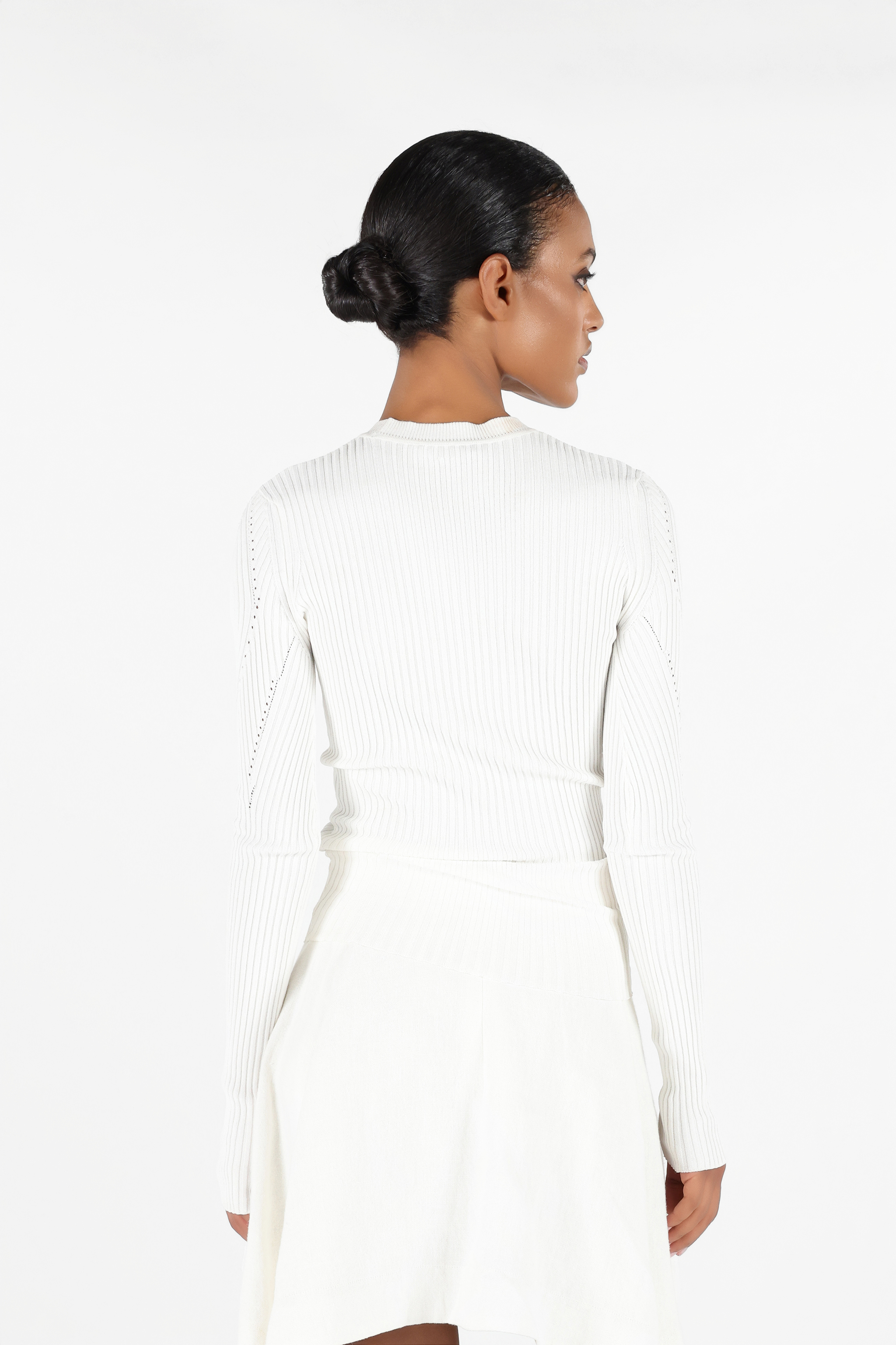 Roberto Cavalli Gerippter Pullover Mit Wall-print In White