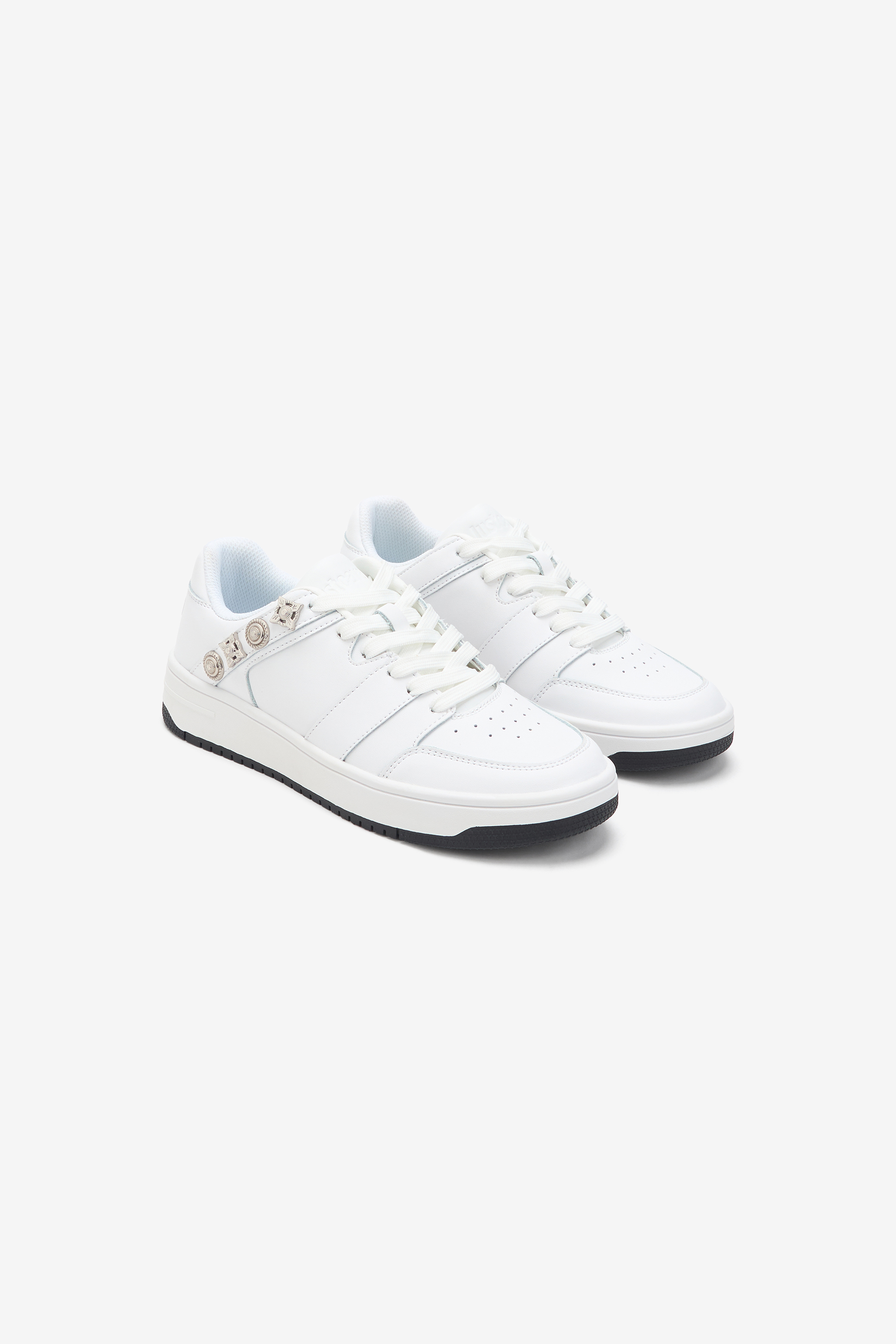 Roberto Cavalli Women's White Low Top Sneakers - Sneakers