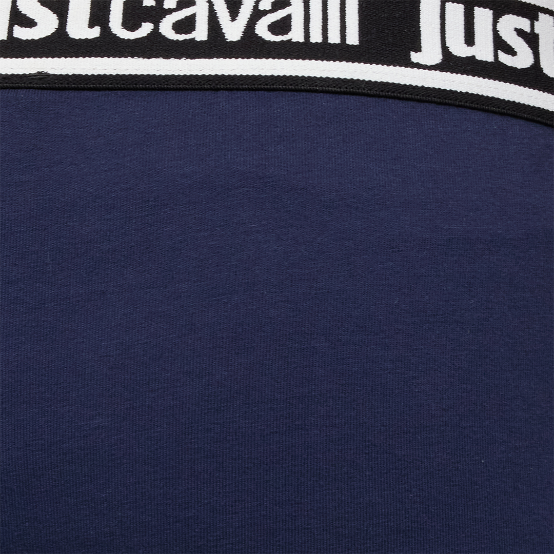 Roberto Cavalli Logo Band Boxer Shorts In Dark Blue