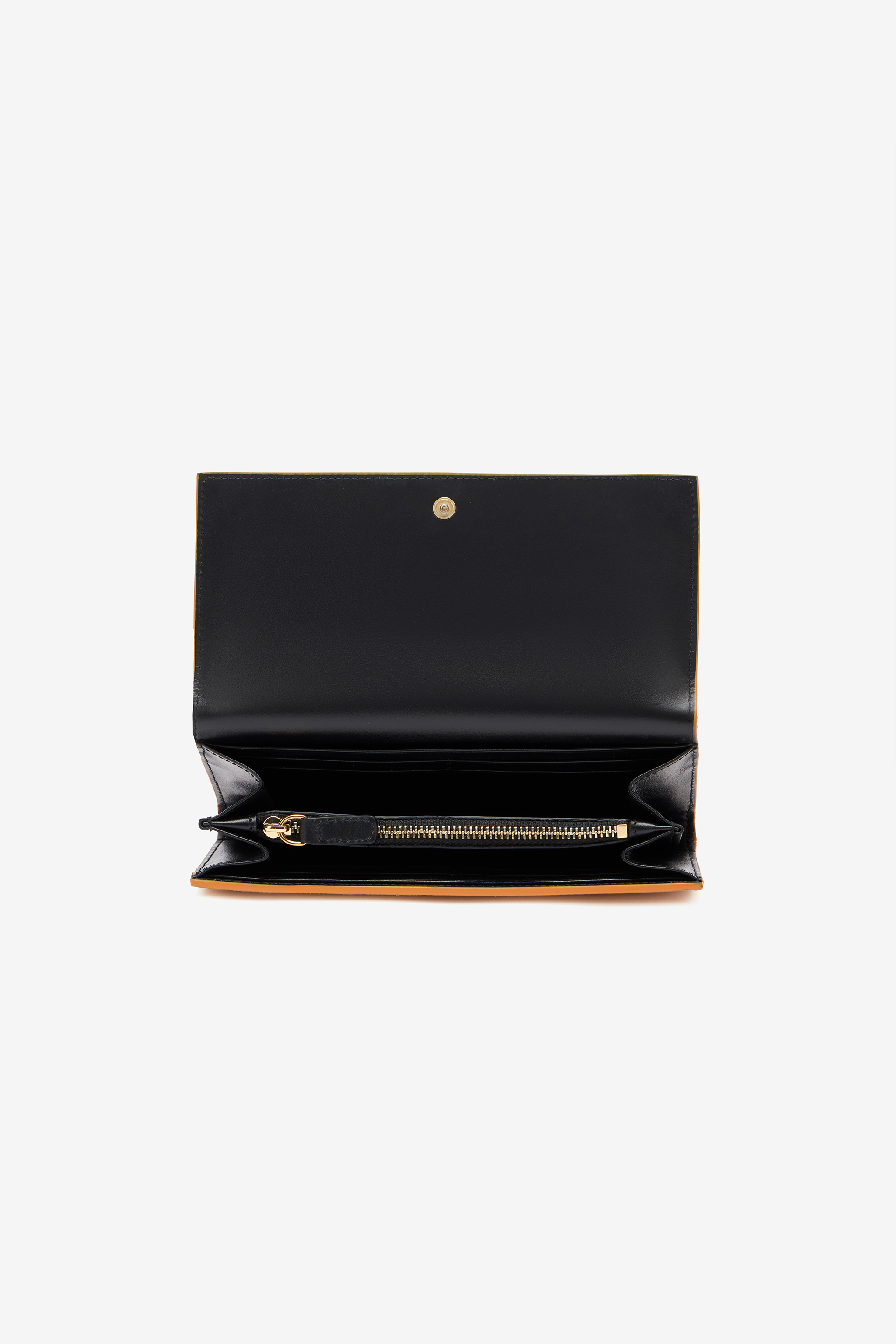 Roberto Cavalli Suede Wallet In Yellow