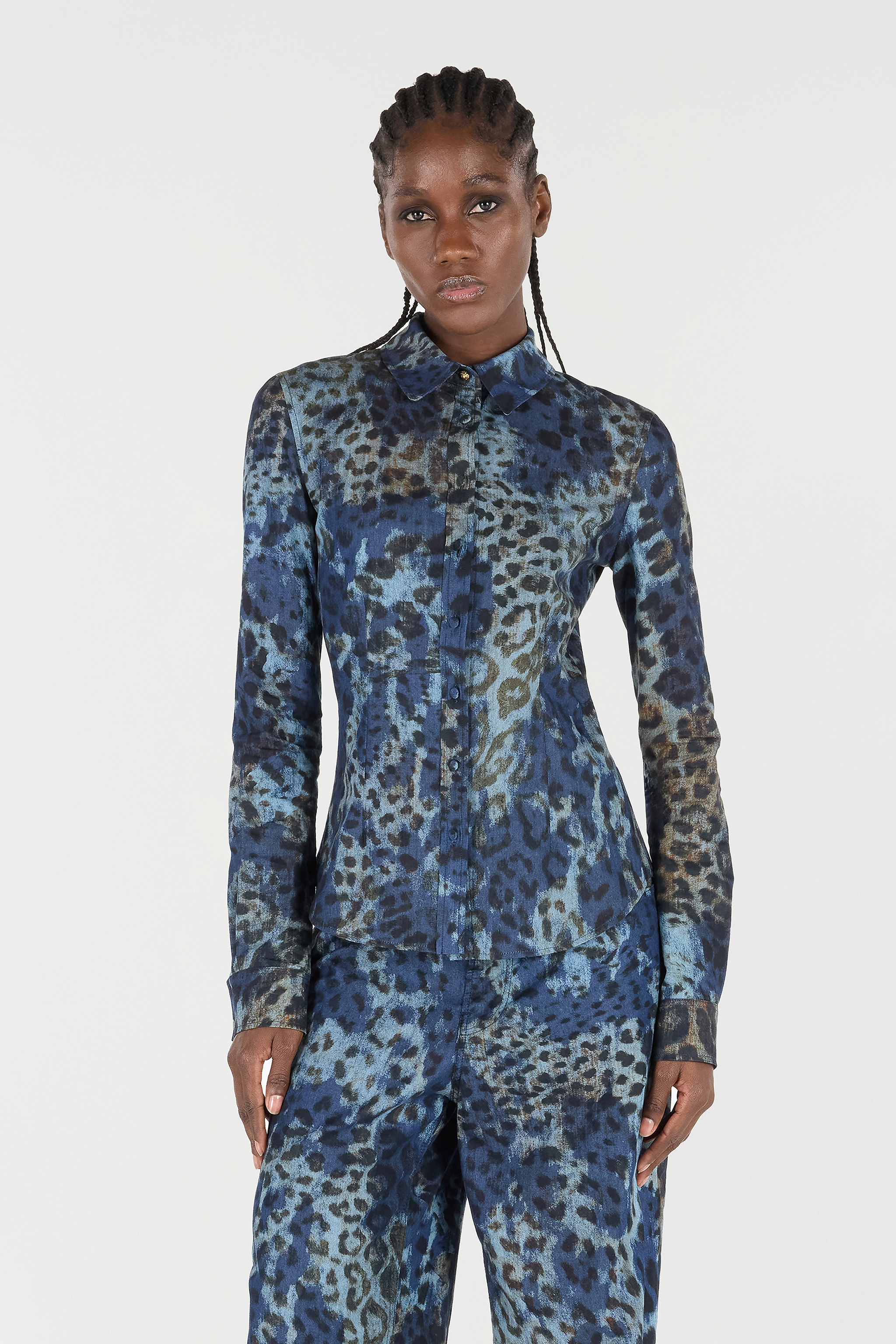 Roberto Cavalli Leopard-print Button-up Shirt
