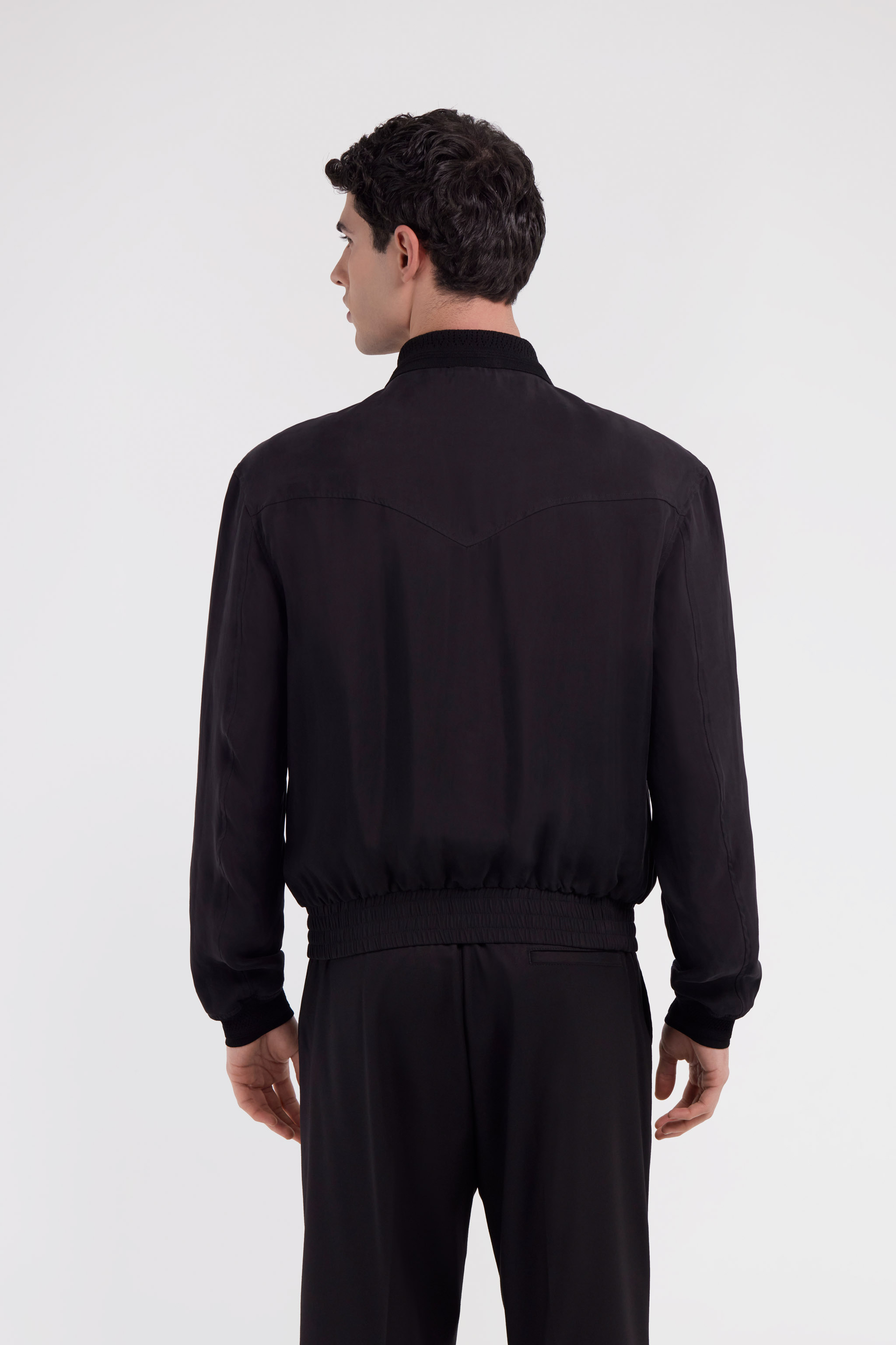 Shop Roberto Cavalli Schwarze Bomberjacke In Black