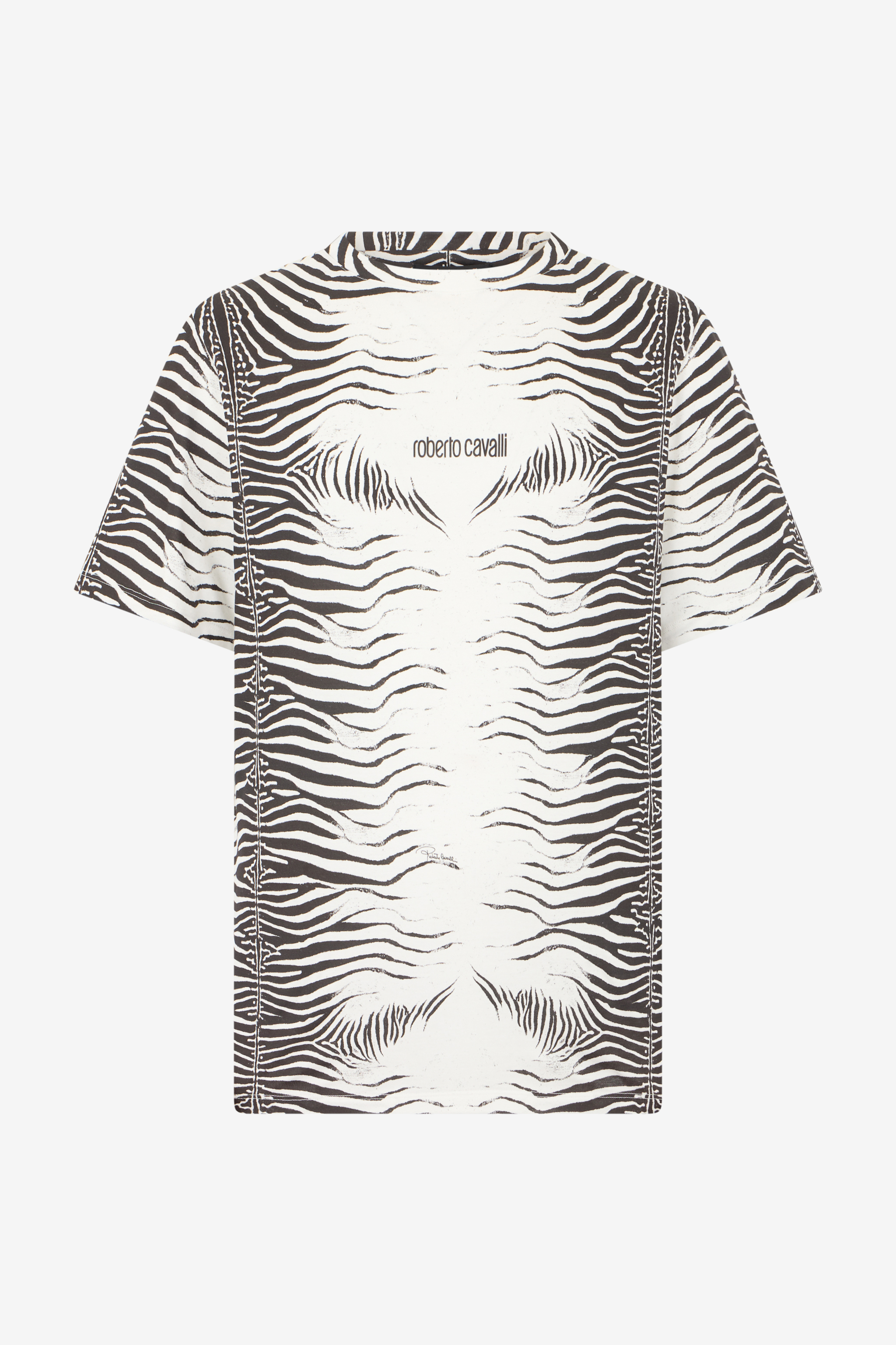 Roberto Cavalli Zebra Print T-Shirt