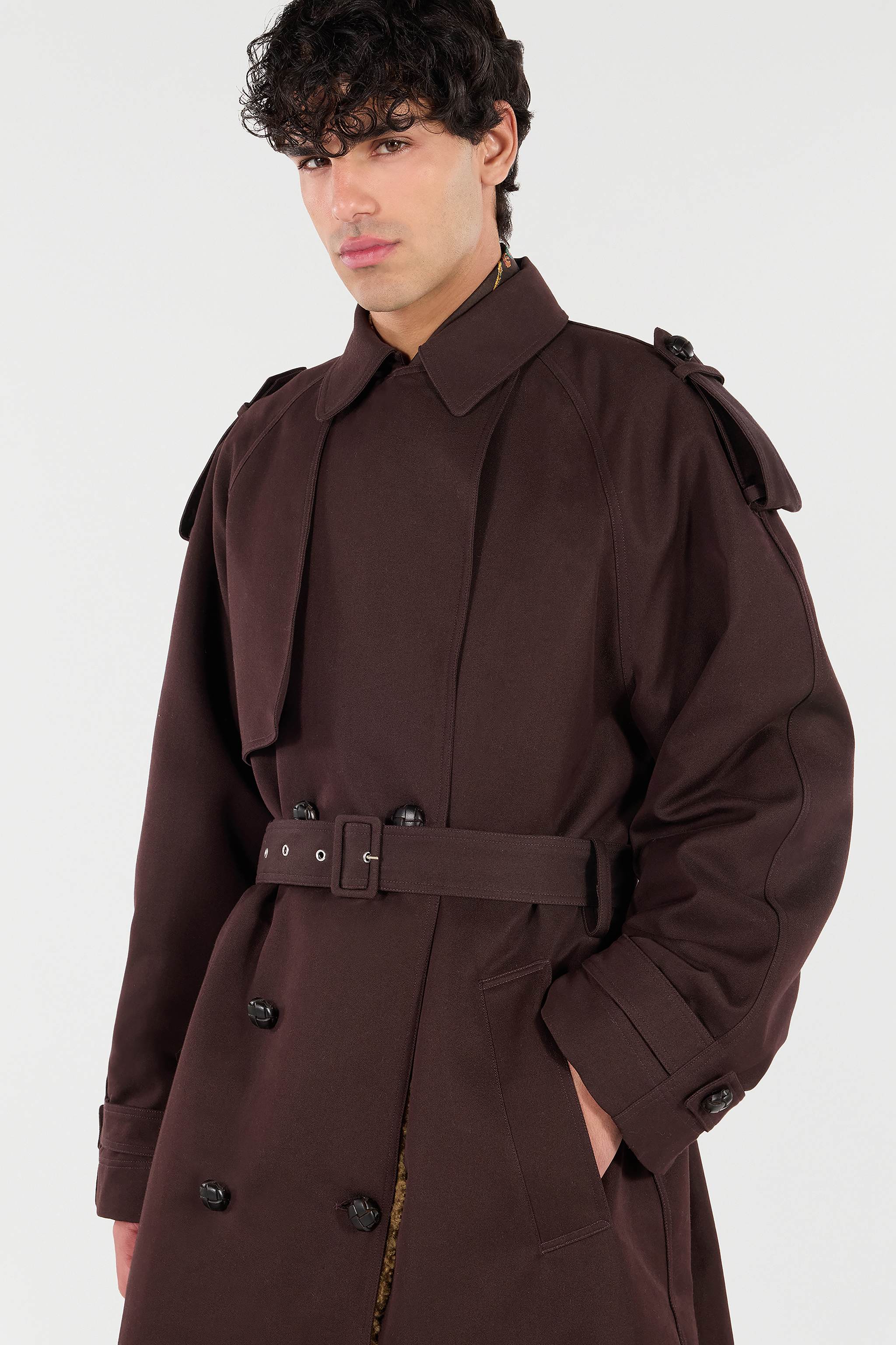 Long Cotton Trench Coat