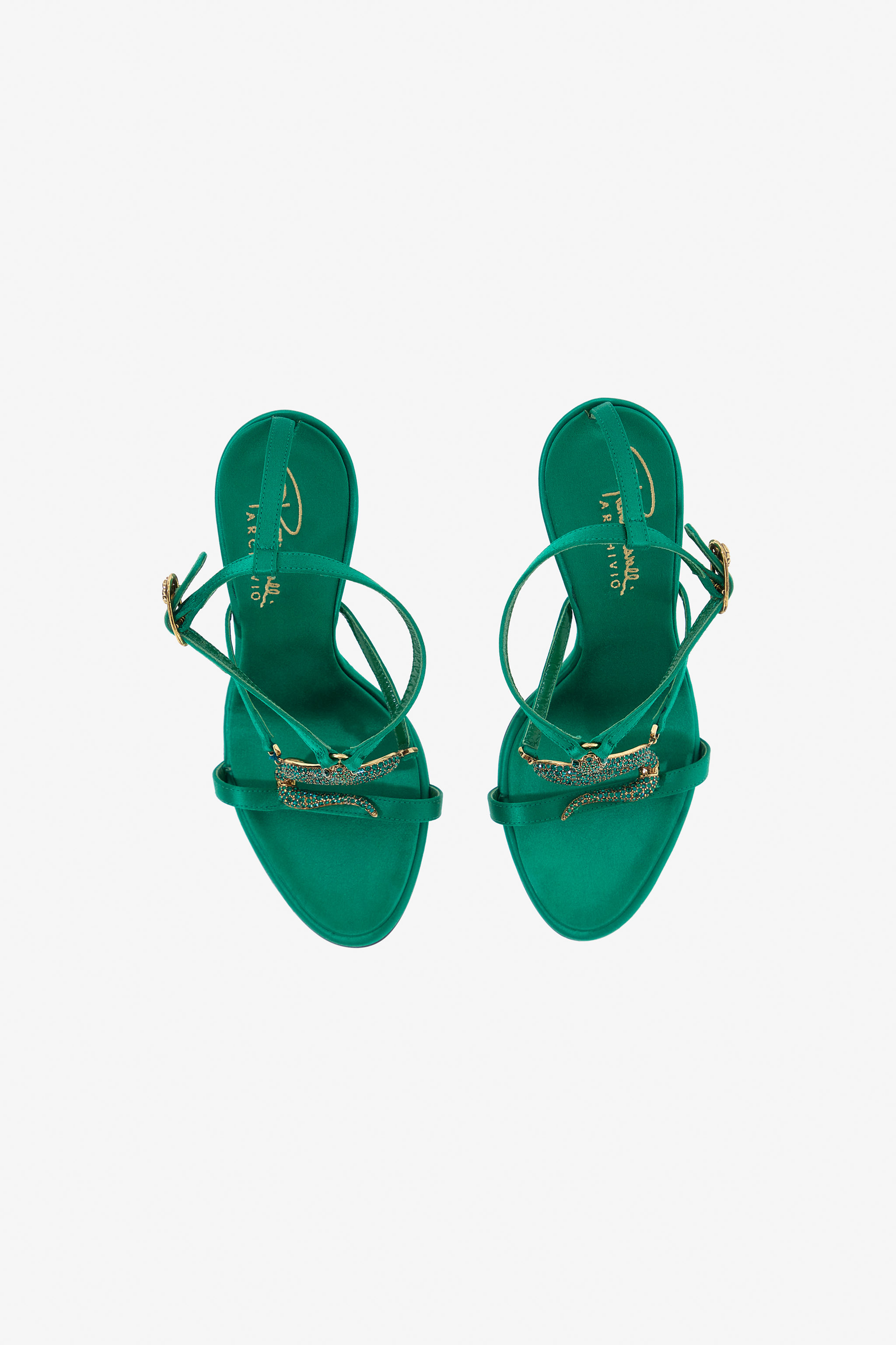 ROBERTO CAVALLI SANDALEN MIT SCHLANGENDEKOR 