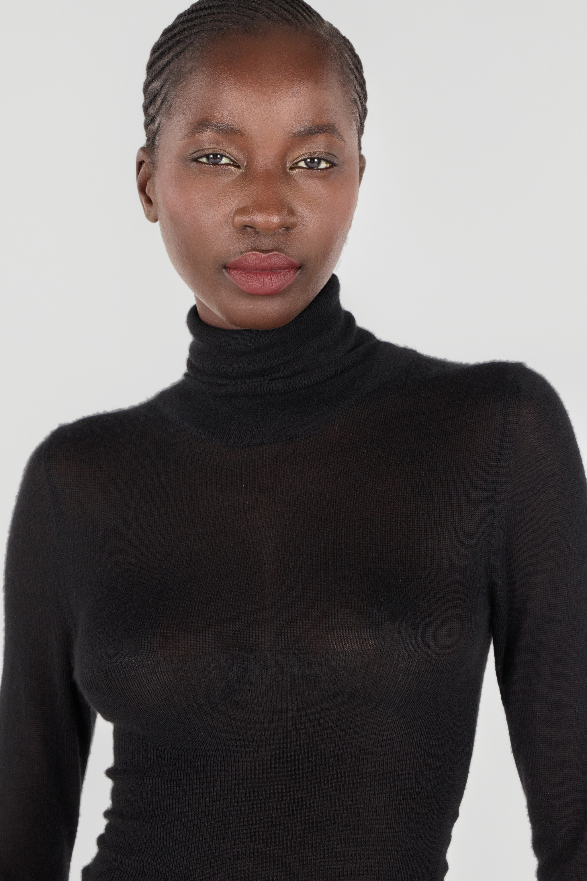 Roberto Cavalli Rollkragenpullover Aus Woll-seiden-mischgewebe In Black