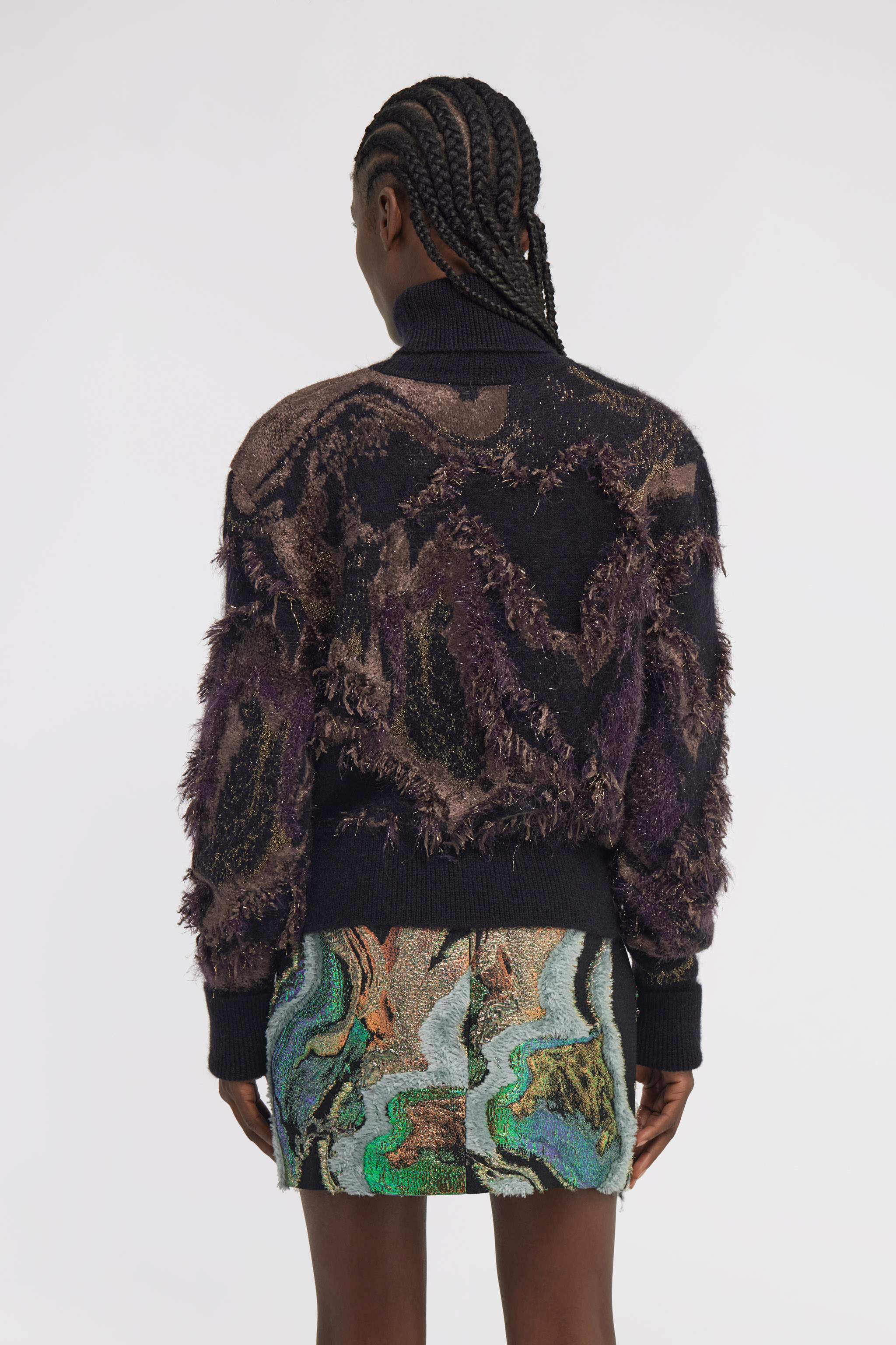 Roberto Cavalli Turtleneck Sweater In Black