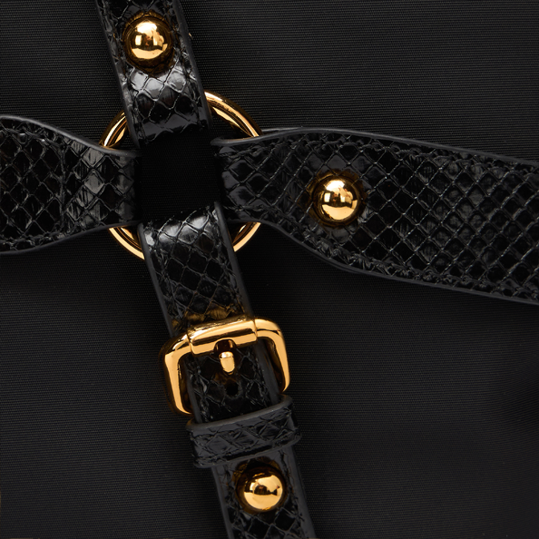 ROBERTO CAVALLI SHOPPER MIT RIEMCHEN