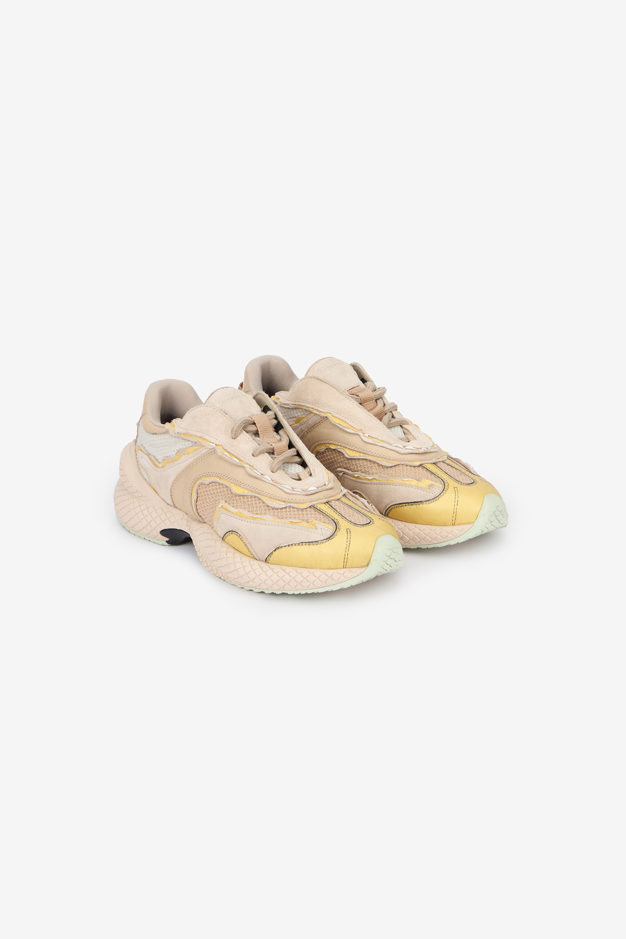 Roberto Cavalli Women's Ivory Serpentine Sneaker - Sneakers